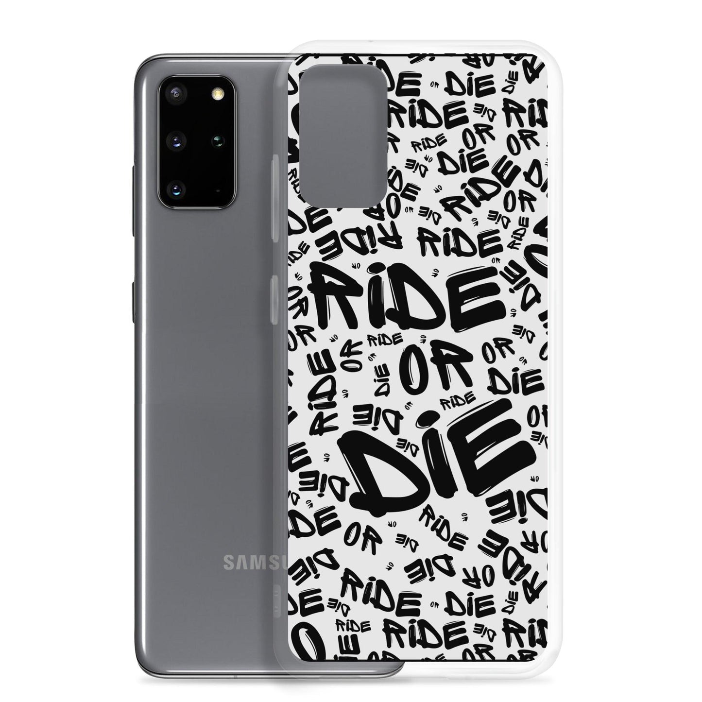 Coque Samsung® - RIDE OR DIE - Blanche - Riding Town