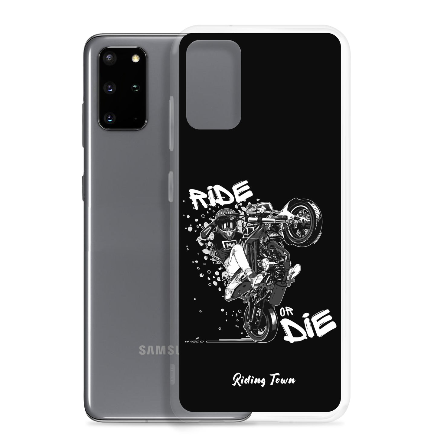 Coque Samsung® - SUPERMOTGIRL - Noire - Riding Town