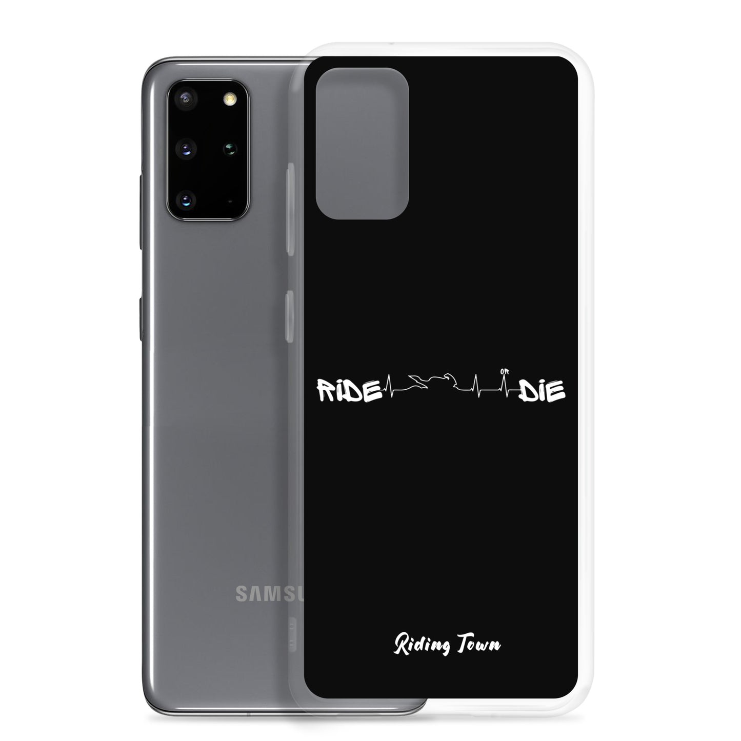 Coque Samsung® - HEARTBEAT - Noire - Riding Town