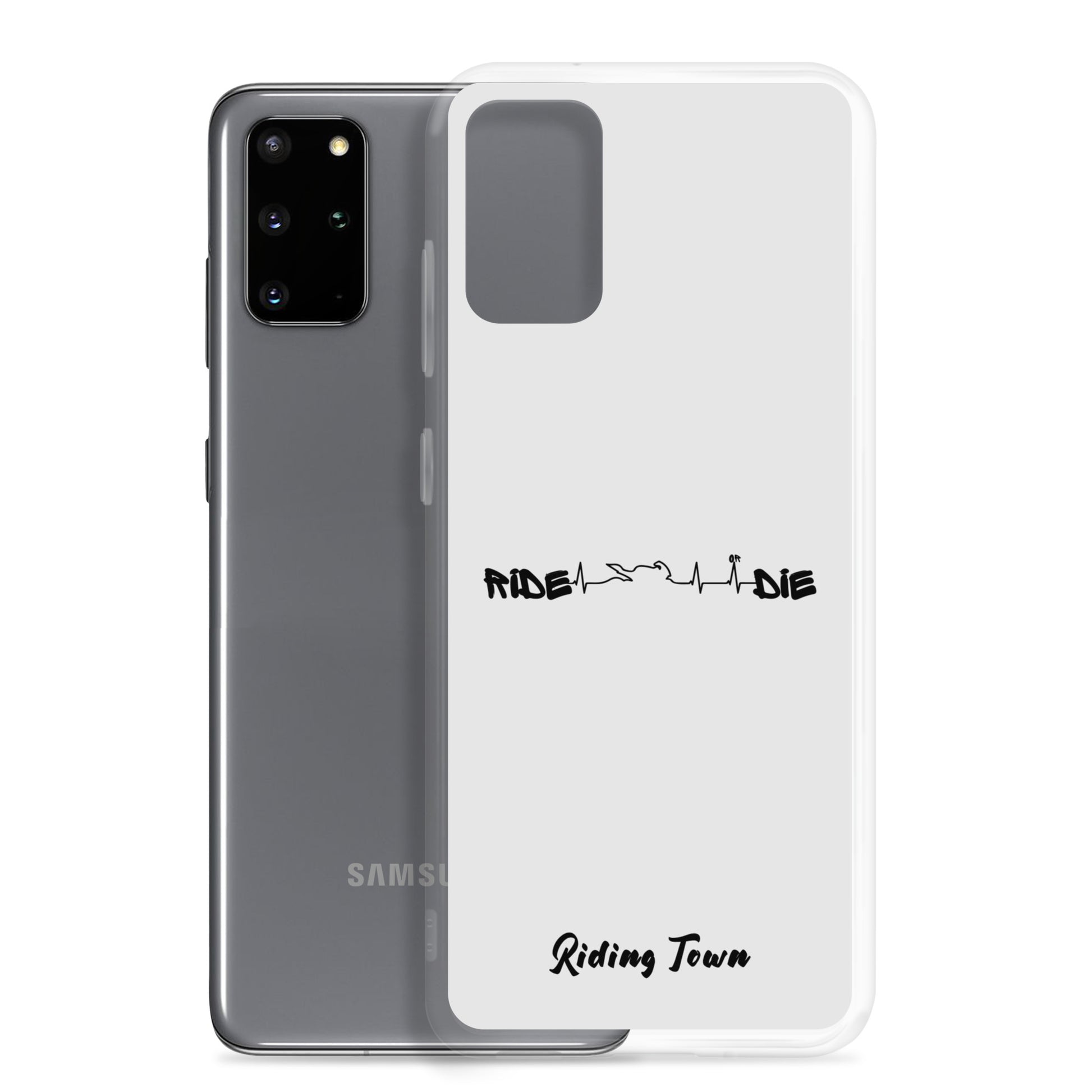 Coque Samsung® - HEARTBEAT - Blanche - Riding Town