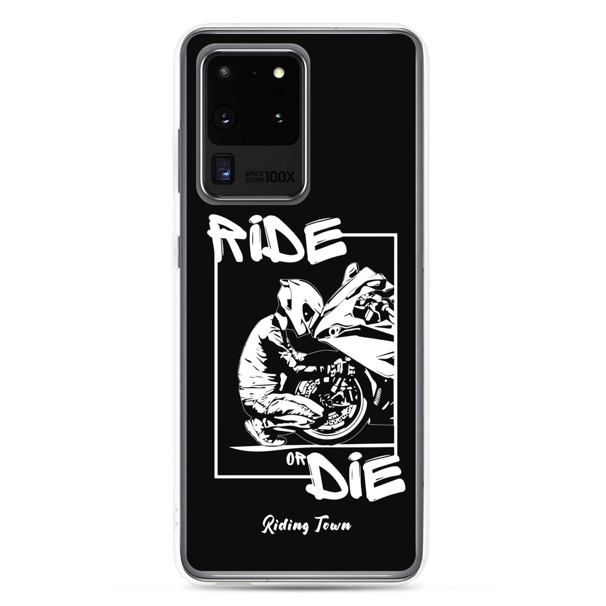 Coque Samsung® - BIKERBOY - Noire - Riding Town