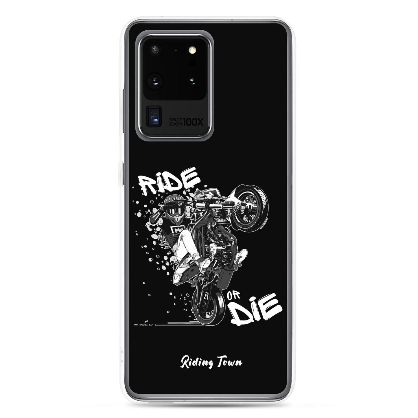 Coque Samsung® - SUPERMOTGIRL - Noire - Riding Town