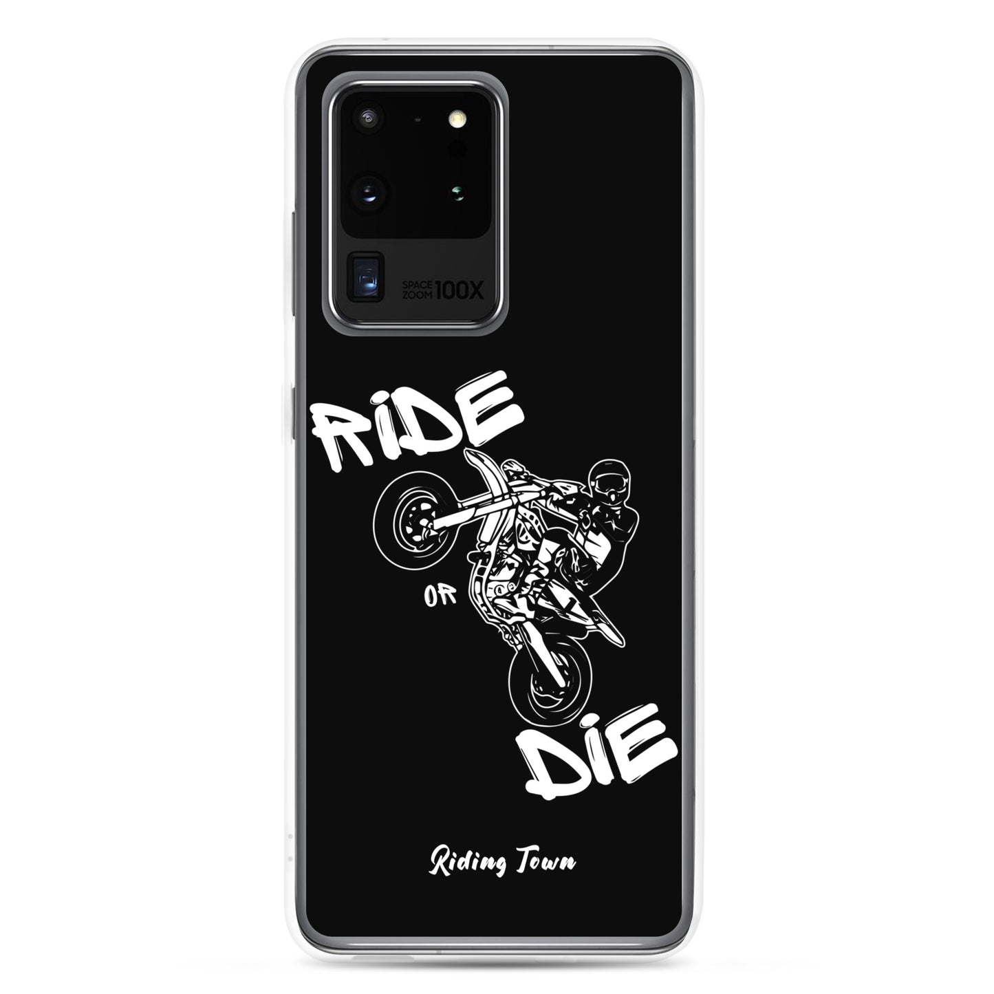 Coque Samsung® - SUPERMOTBOY - Noire - Riding Town