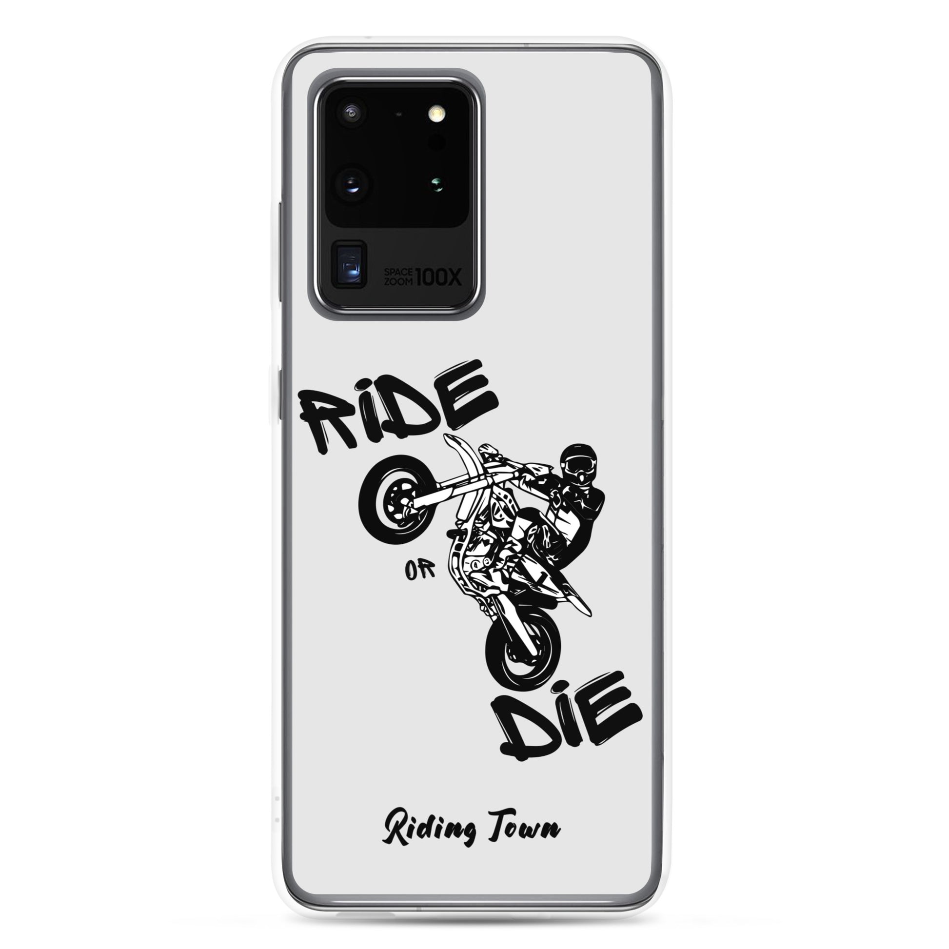 Coque Samsung® - SUPERMOTBOY - Blanche - Riding Town