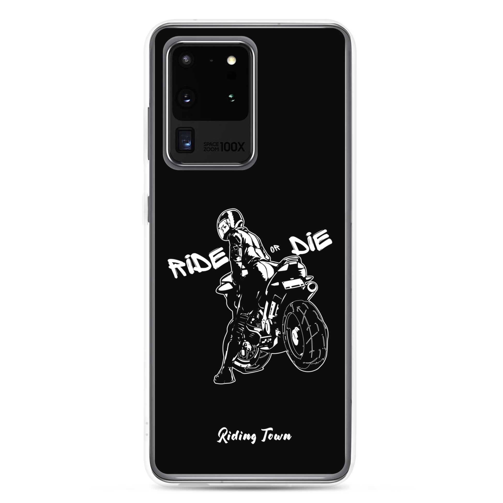 Coque Samsung® - BIKERGIRL - Noire - Riding Town