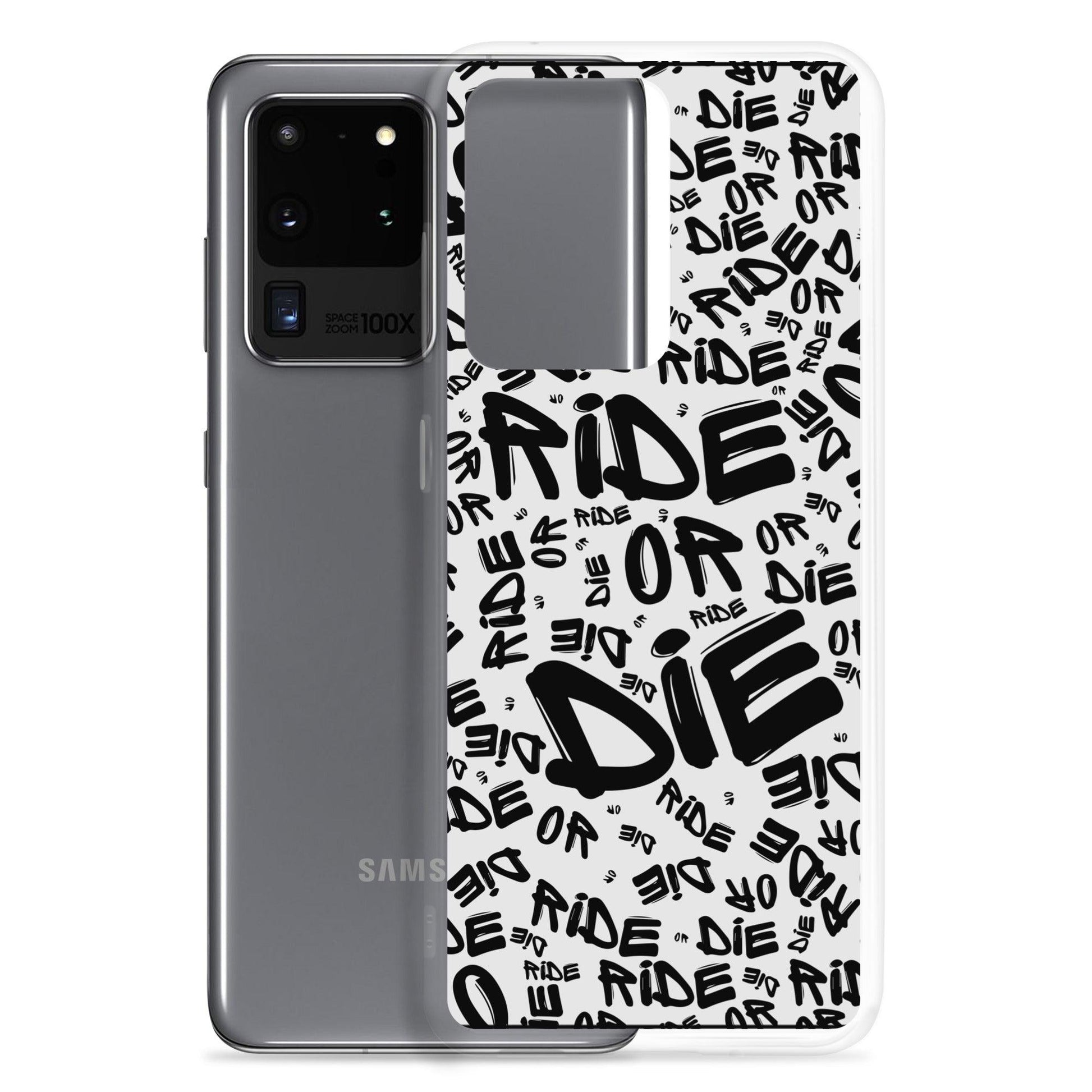 Coque Samsung® - RIDE OR DIE - Blanche - Riding Town