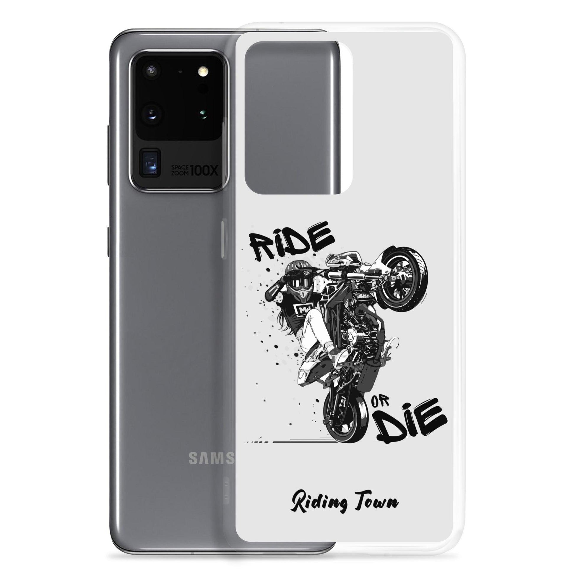 Coque Samsung® - SUPERMOTGIRL - Blanche - Riding Town