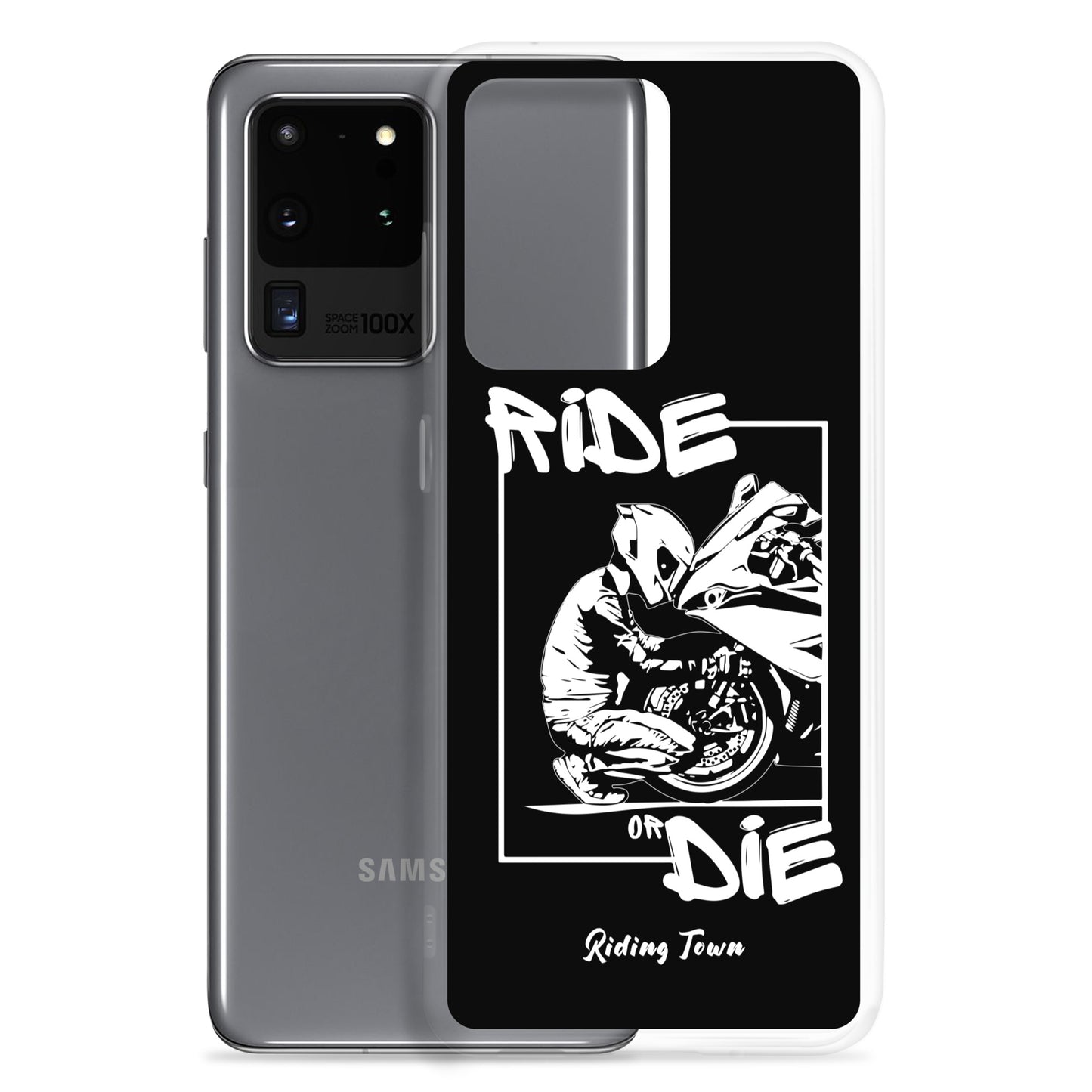 Coque Samsung® - BIKERBOY - Noire - Riding Town