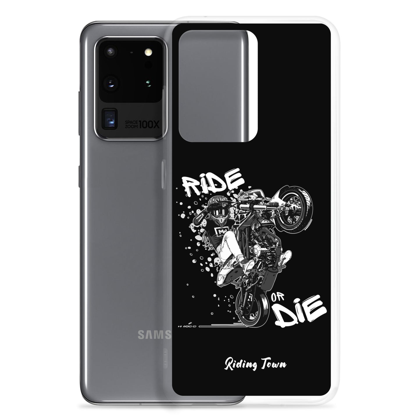 Coque Samsung® - SUPERMOTGIRL - Noire - Riding Town