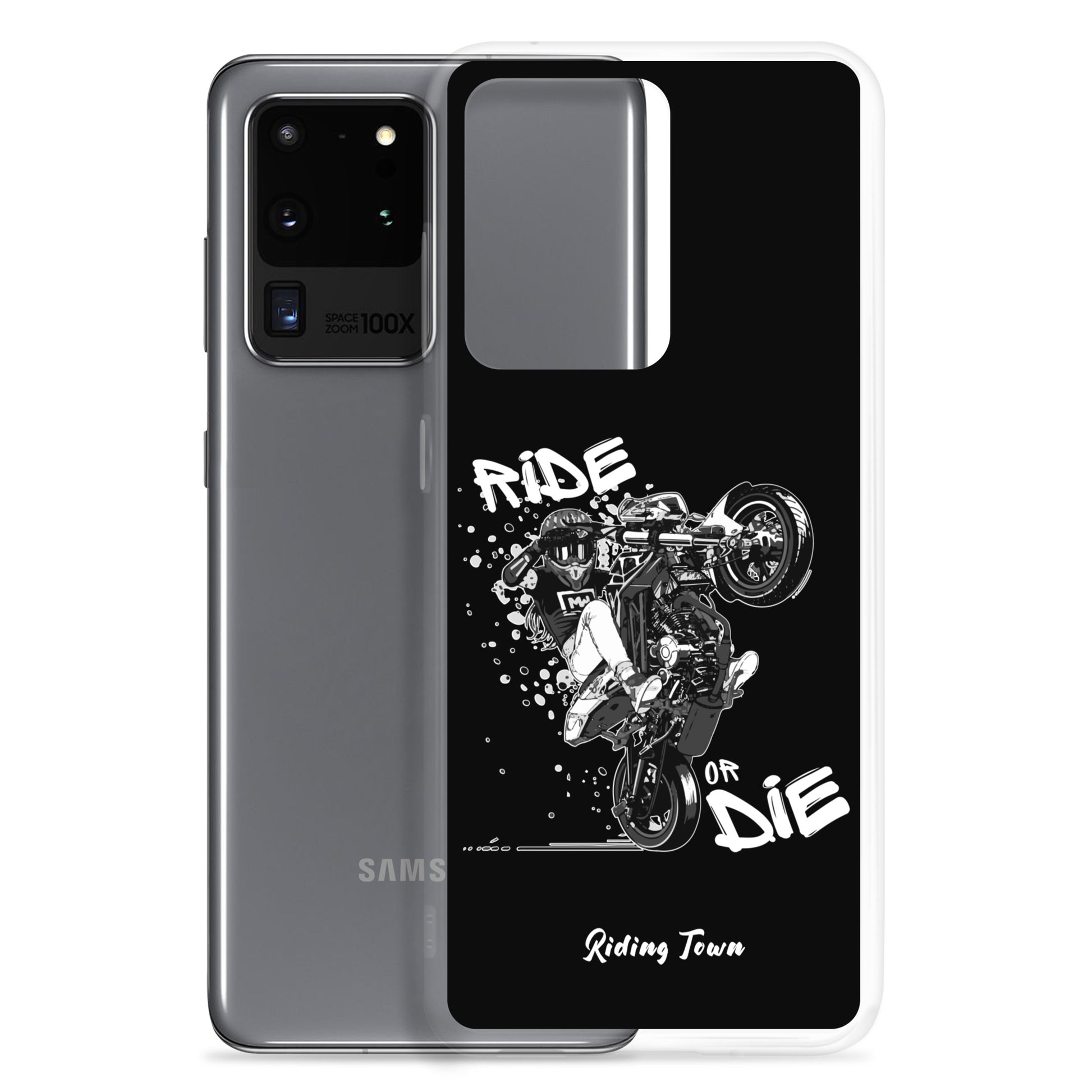 Coque Samsung® - SUPERMOTGIRL - Noire - Riding Town