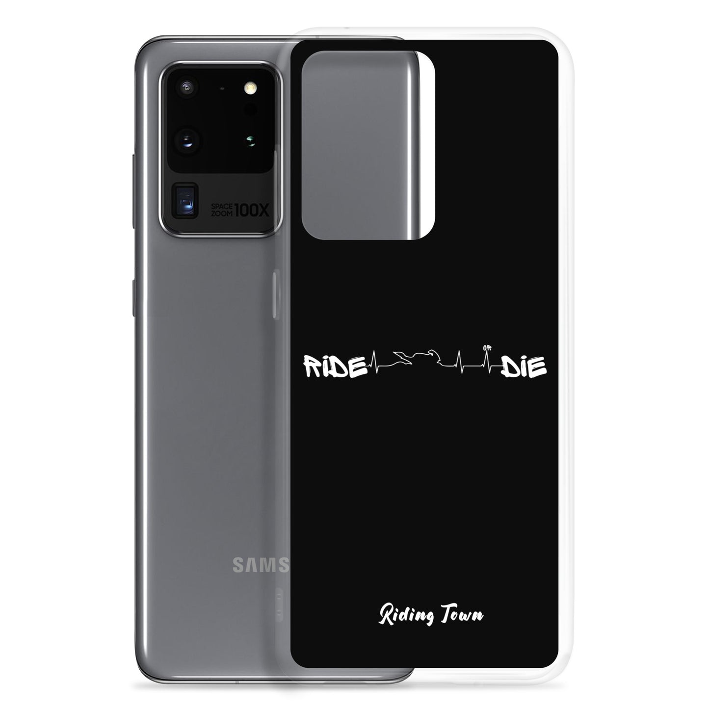 Coque Samsung® - HEARTBEAT - Noire - Riding Town