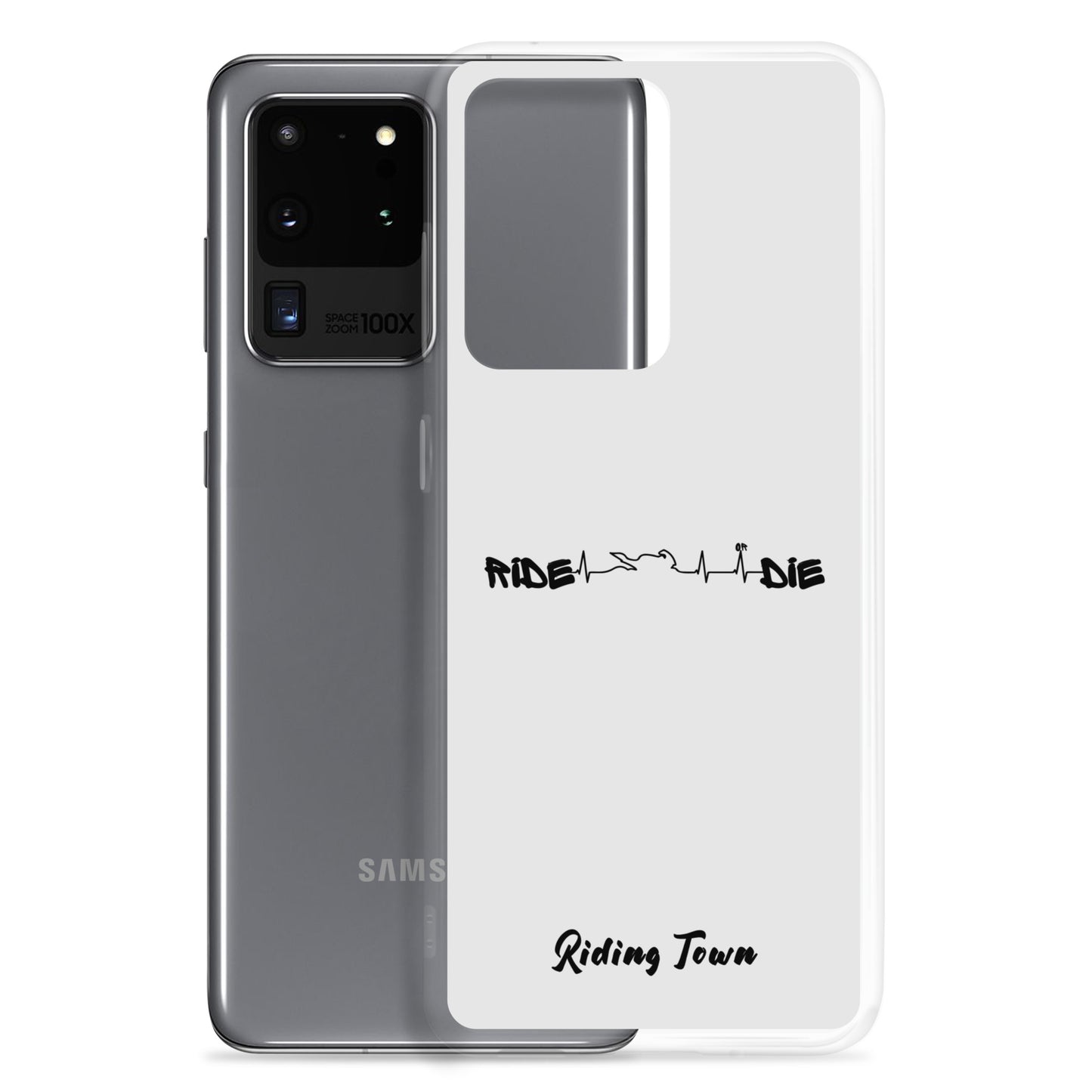 Coque Samsung® - HEARTBEAT - Blanche - Riding Town