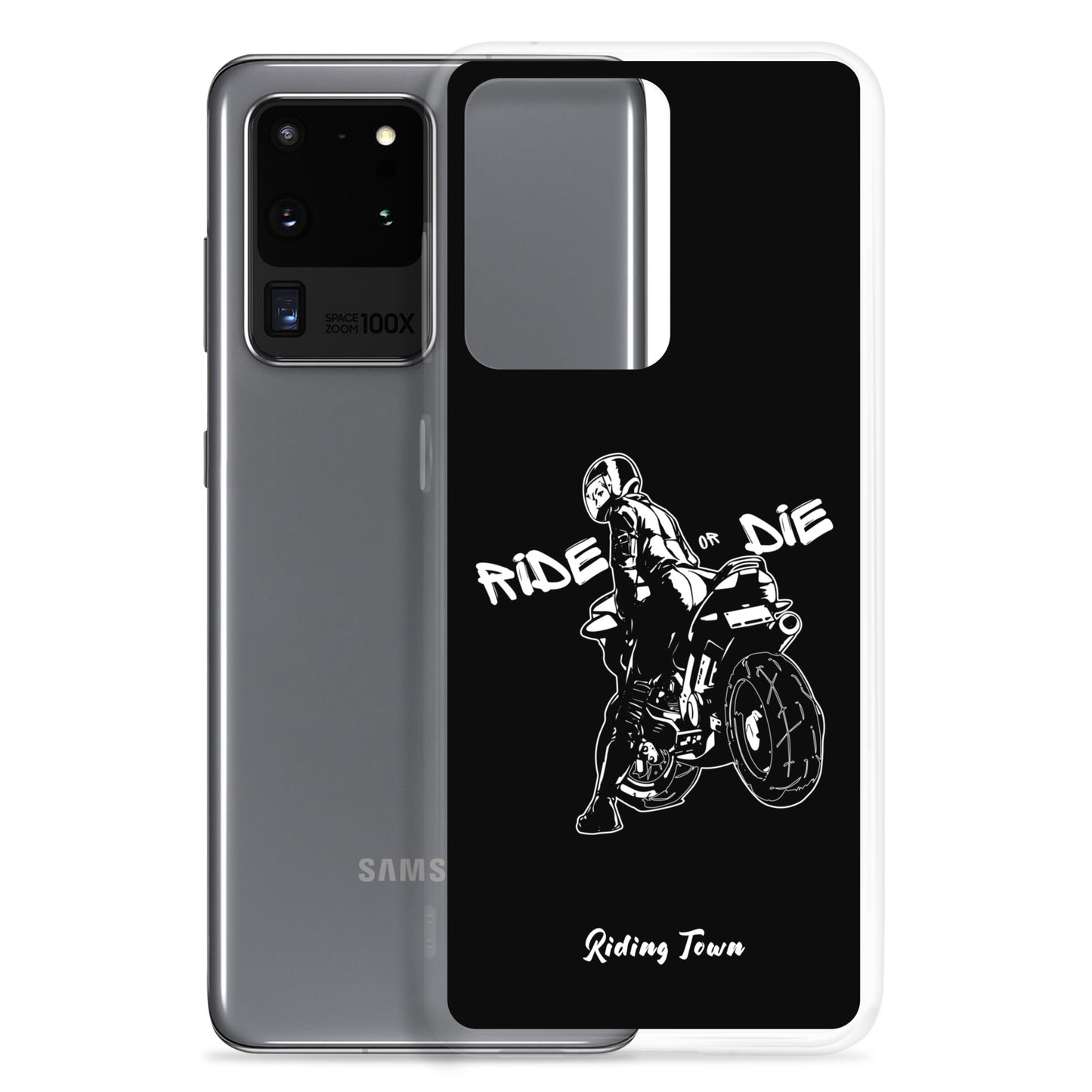 Coque Samsung® - BIKERGIRL - Noire - Riding Town