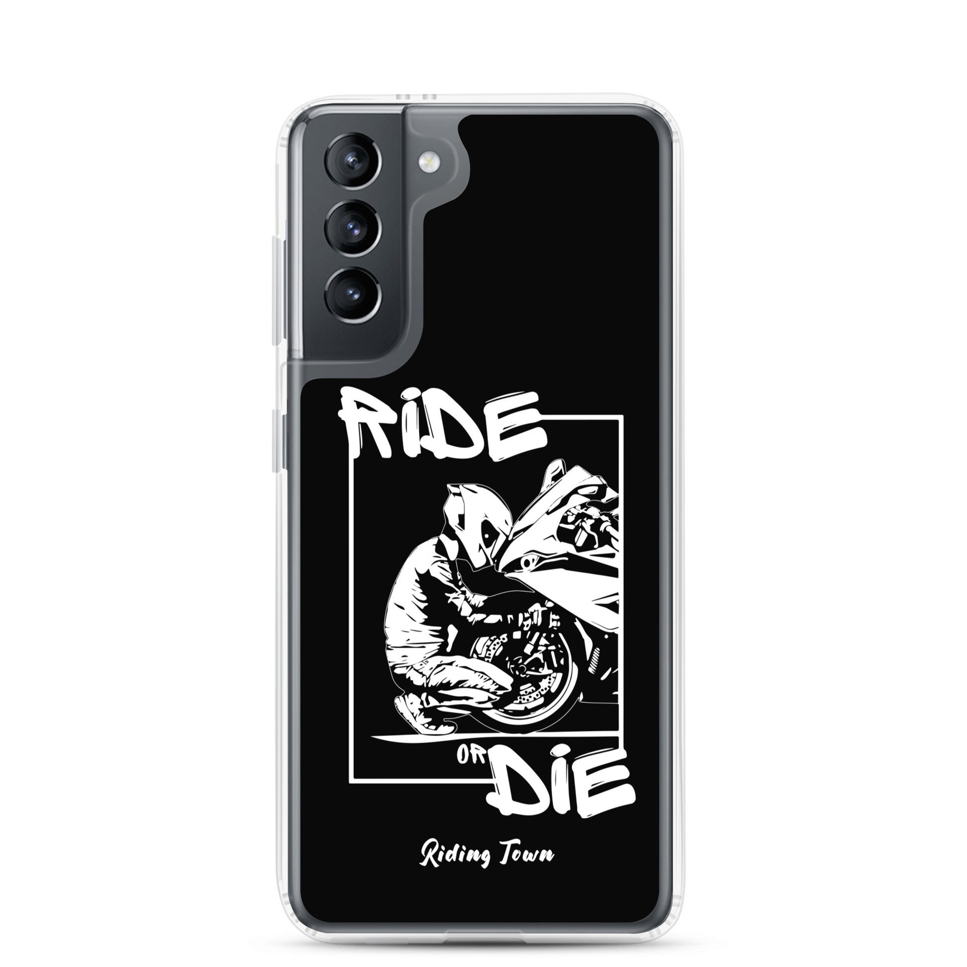 Coque Samsung® - BIKERBOY - Noire - Riding Town