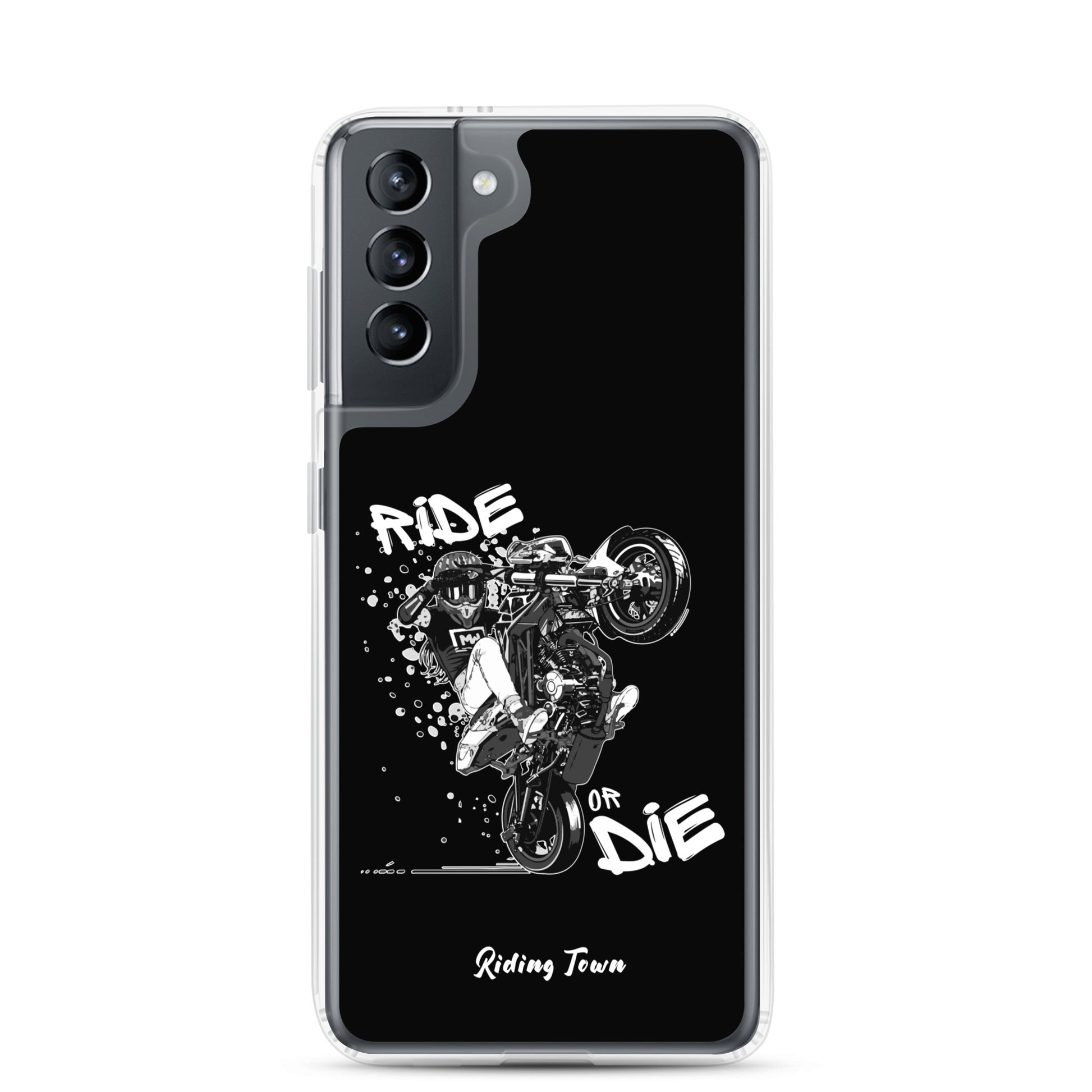 Coque Samsung® - SUPERMOTGIRL - Noire - Riding Town