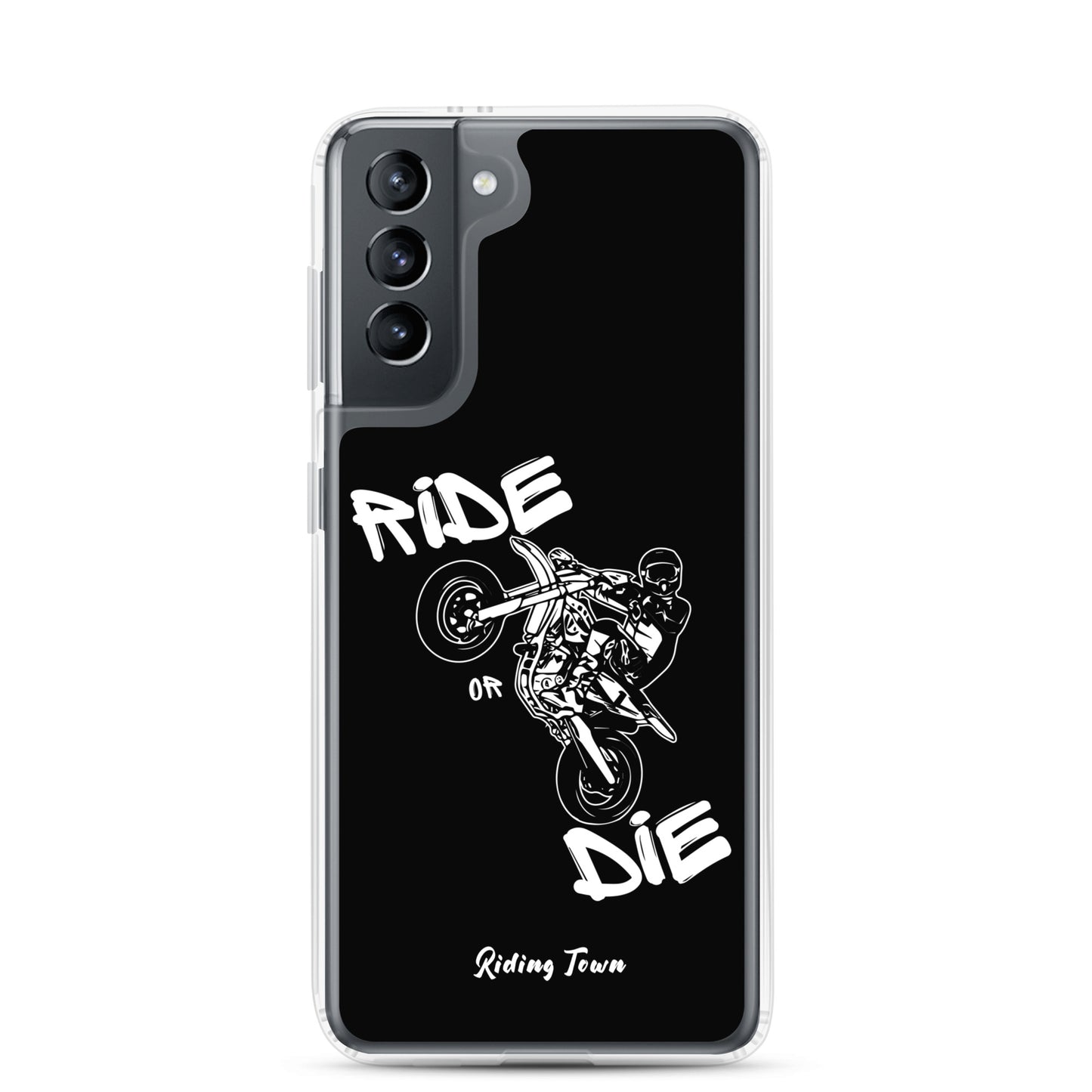 Coque Samsung® - SUPERMOTBOY - Noire - Riding Town