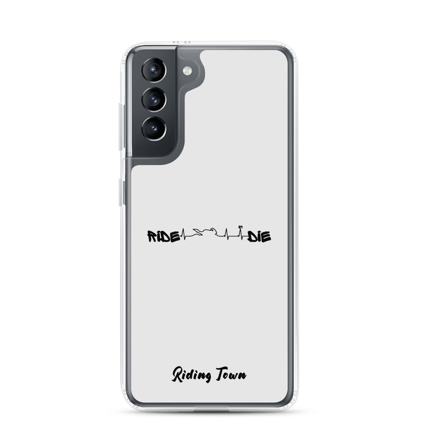 Coque Samsung® - HEARTBEAT - Blanche - Riding Town