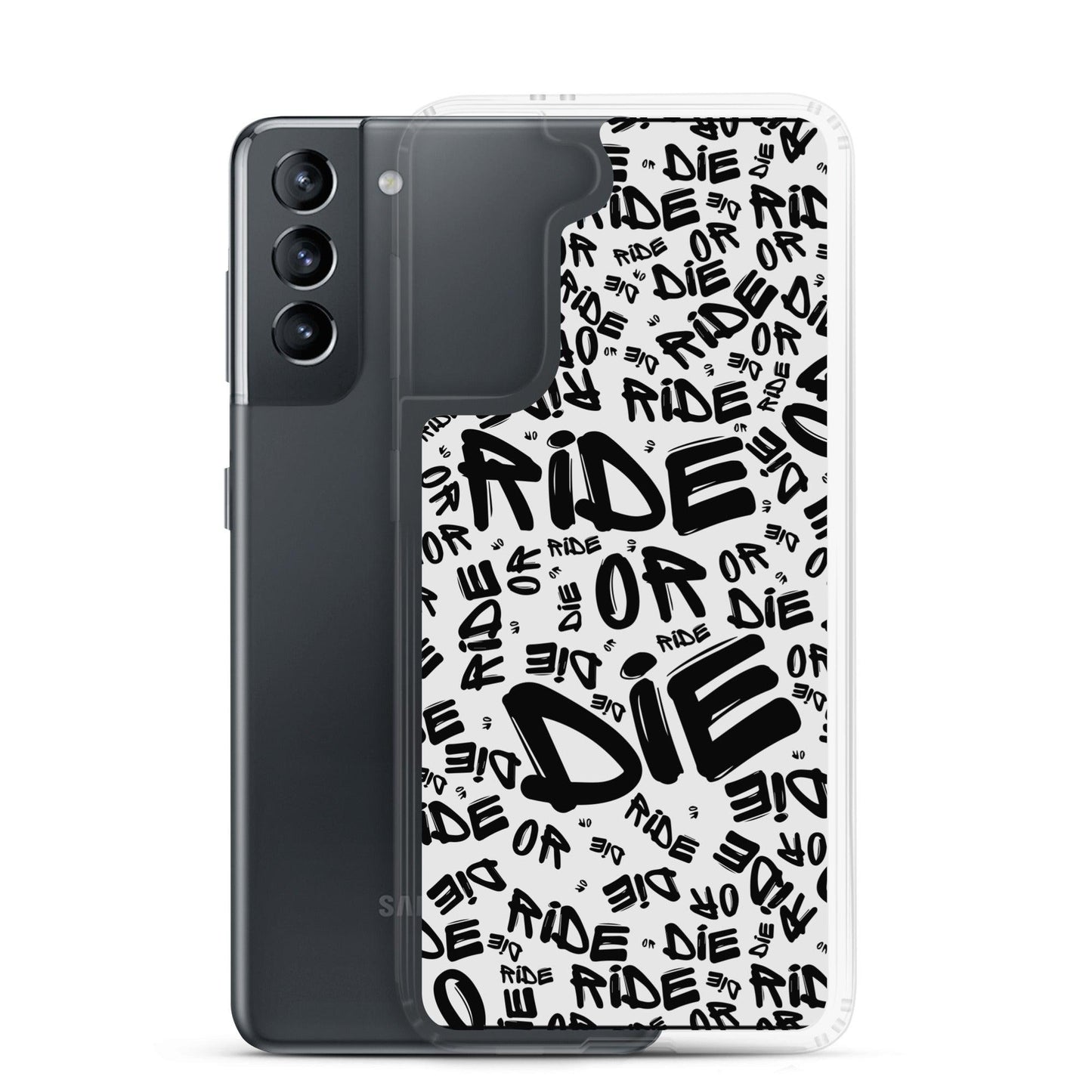 Coque Samsung® - RIDE OR DIE - Blanche - Riding Town