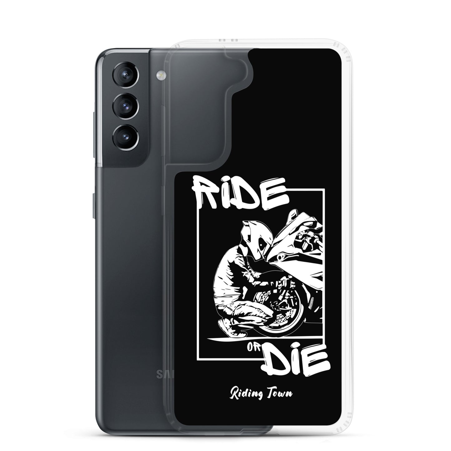 Coque Samsung® - BIKERBOY - Noire - Riding Town