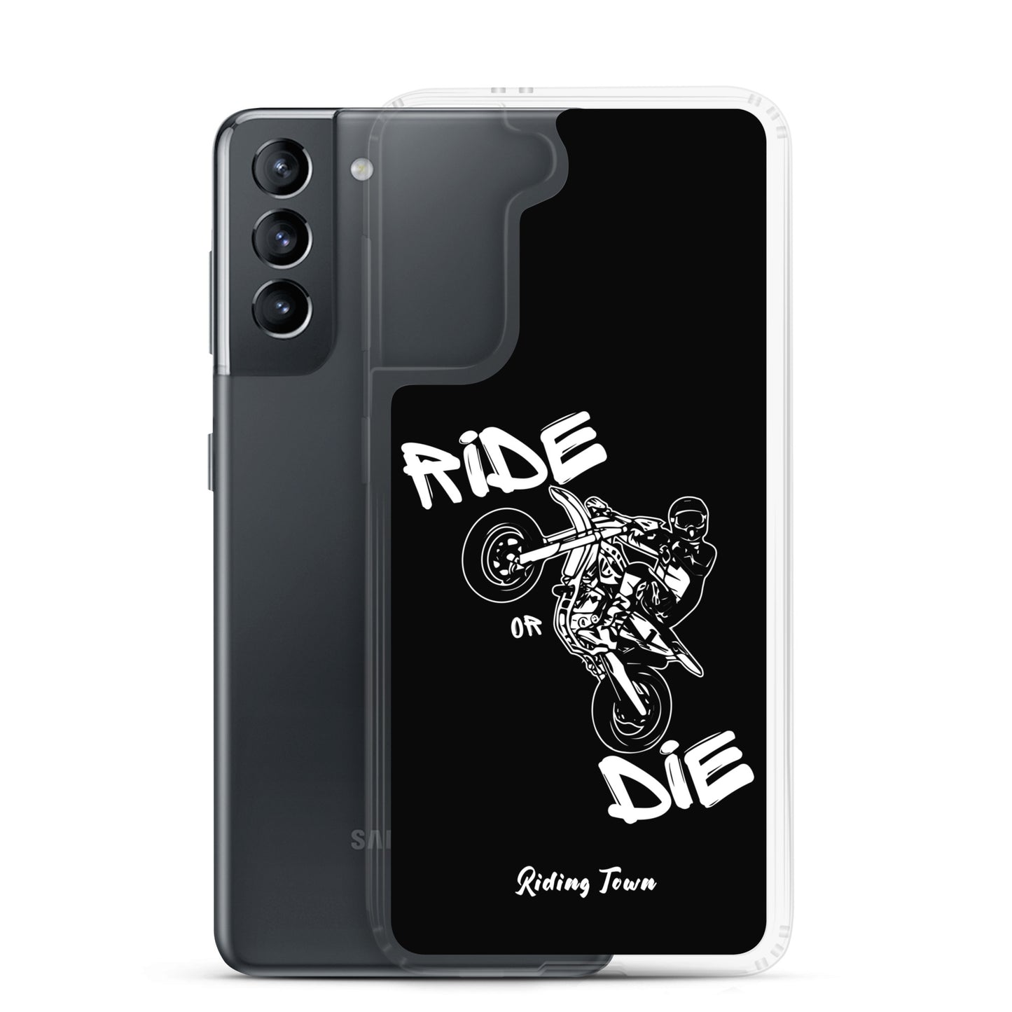 Coque Samsung® - SUPERMOTBOY - Noire - Riding Town