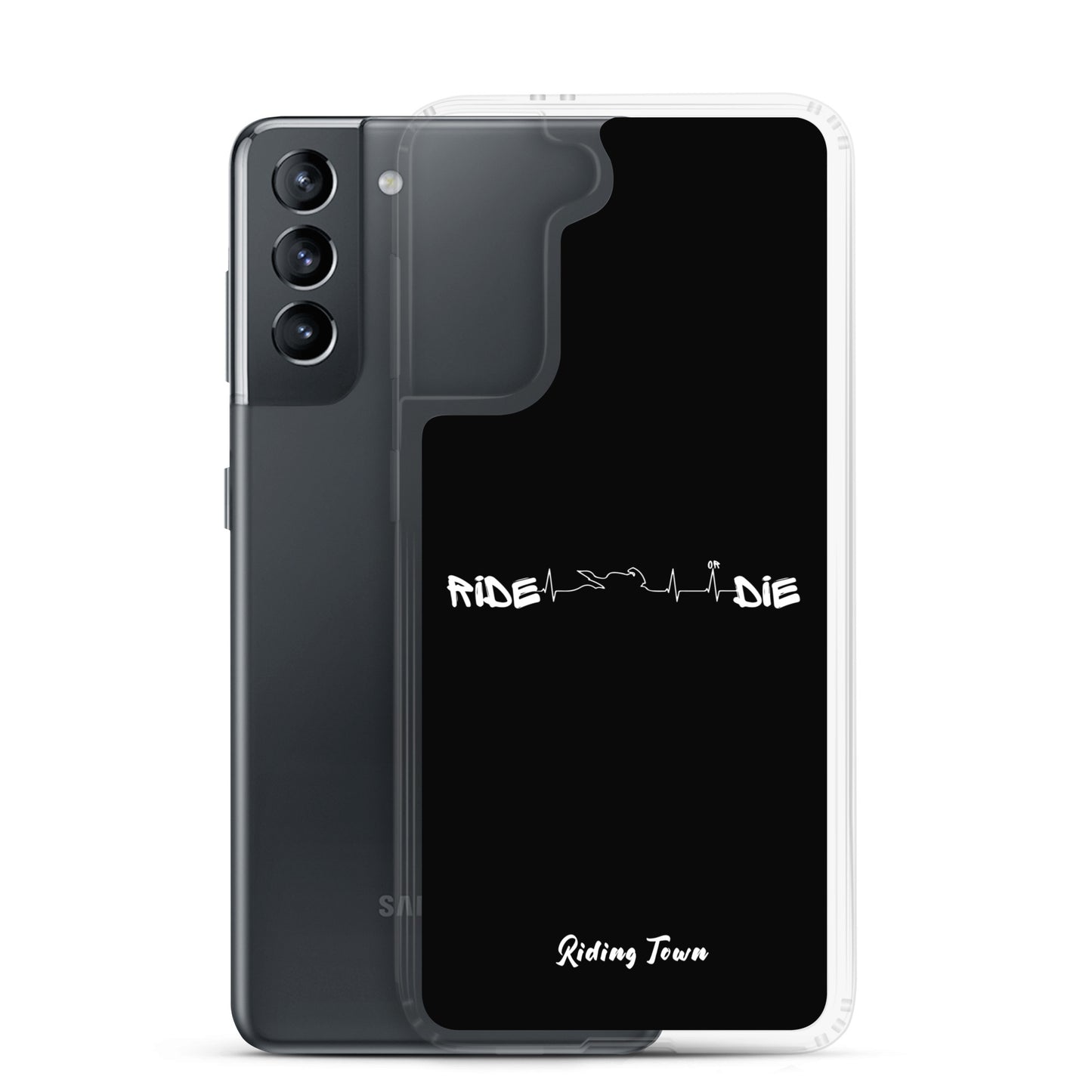 Coque Samsung® - HEARTBEAT - Noire - Riding Town