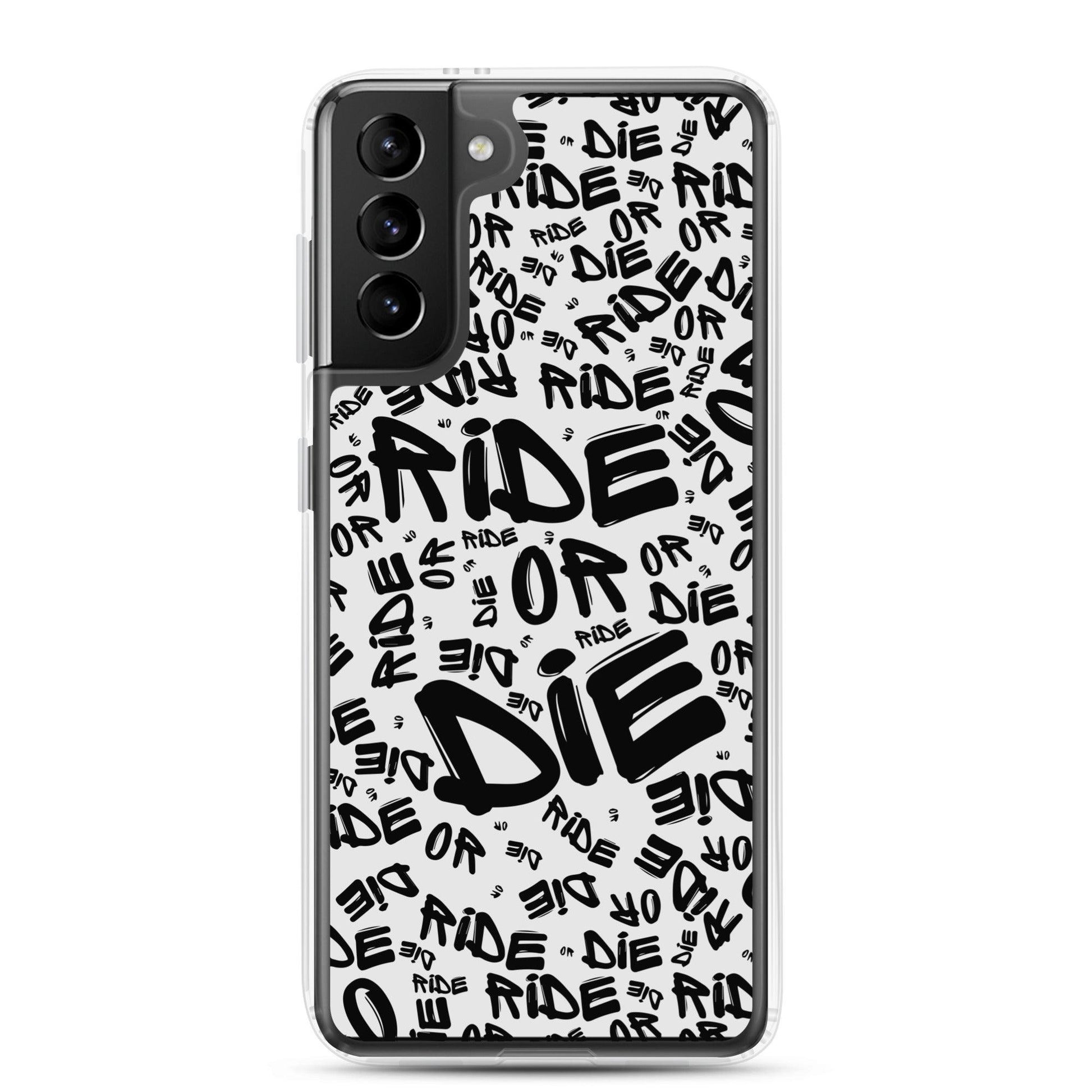 Coque Samsung® - RIDE OR DIE - Blanche - Riding Town