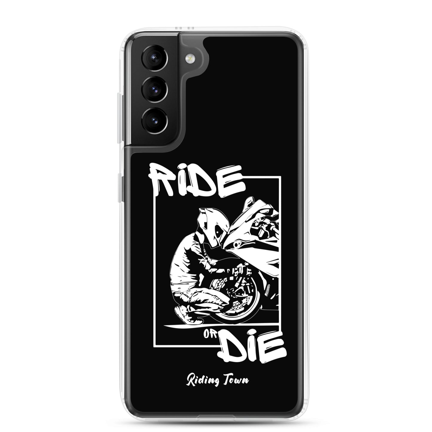 Coque Samsung® - BIKERBOY - Noire - Riding Town