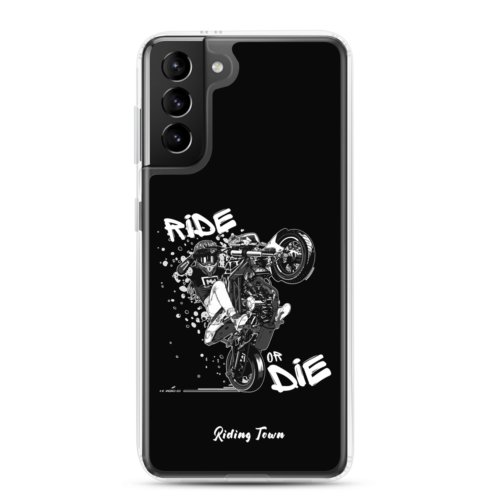 Coque Samsung® - SUPERMOTGIRL - Noire - Riding Town