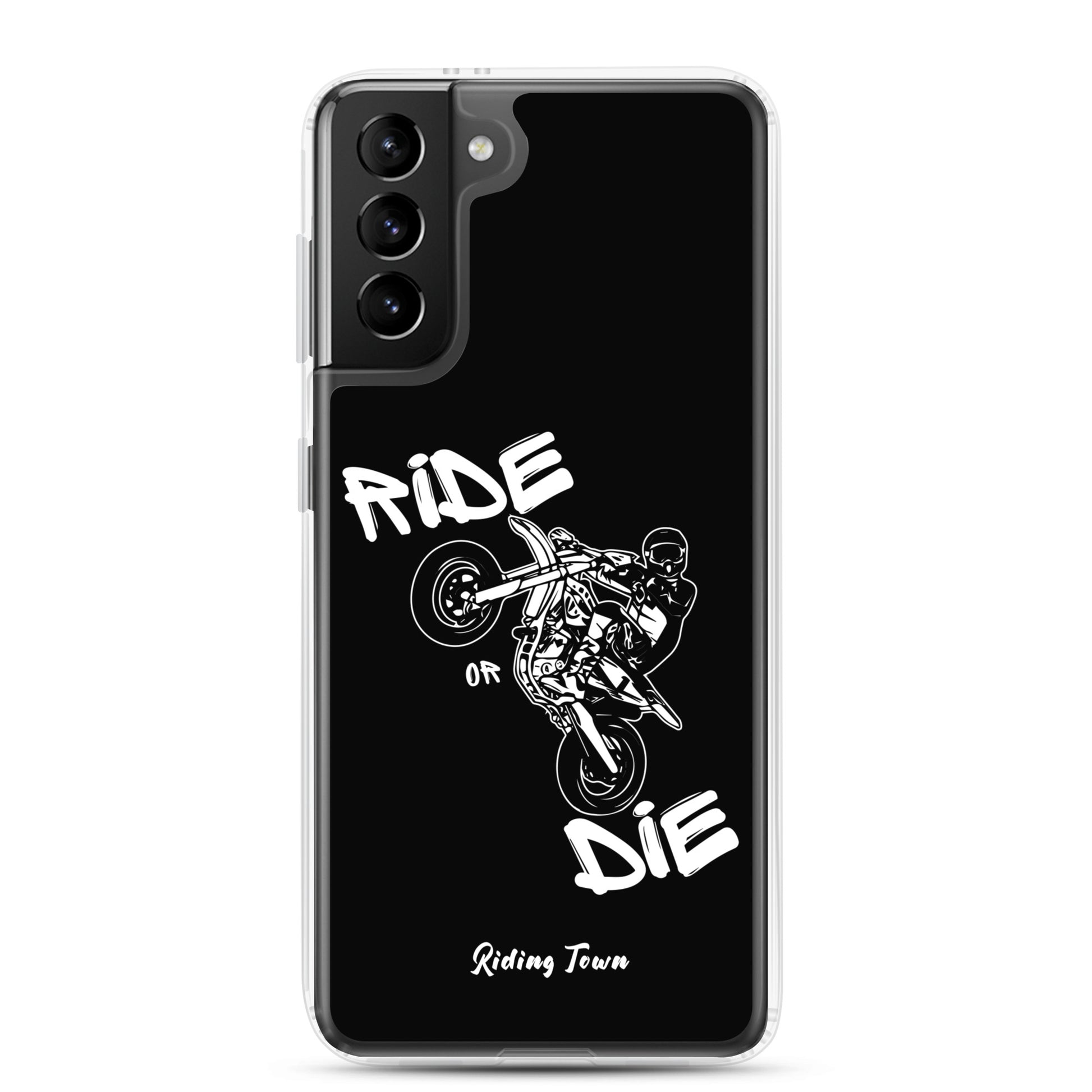 Coque Samsung® - SUPERMOTBOY - Noire - Riding Town