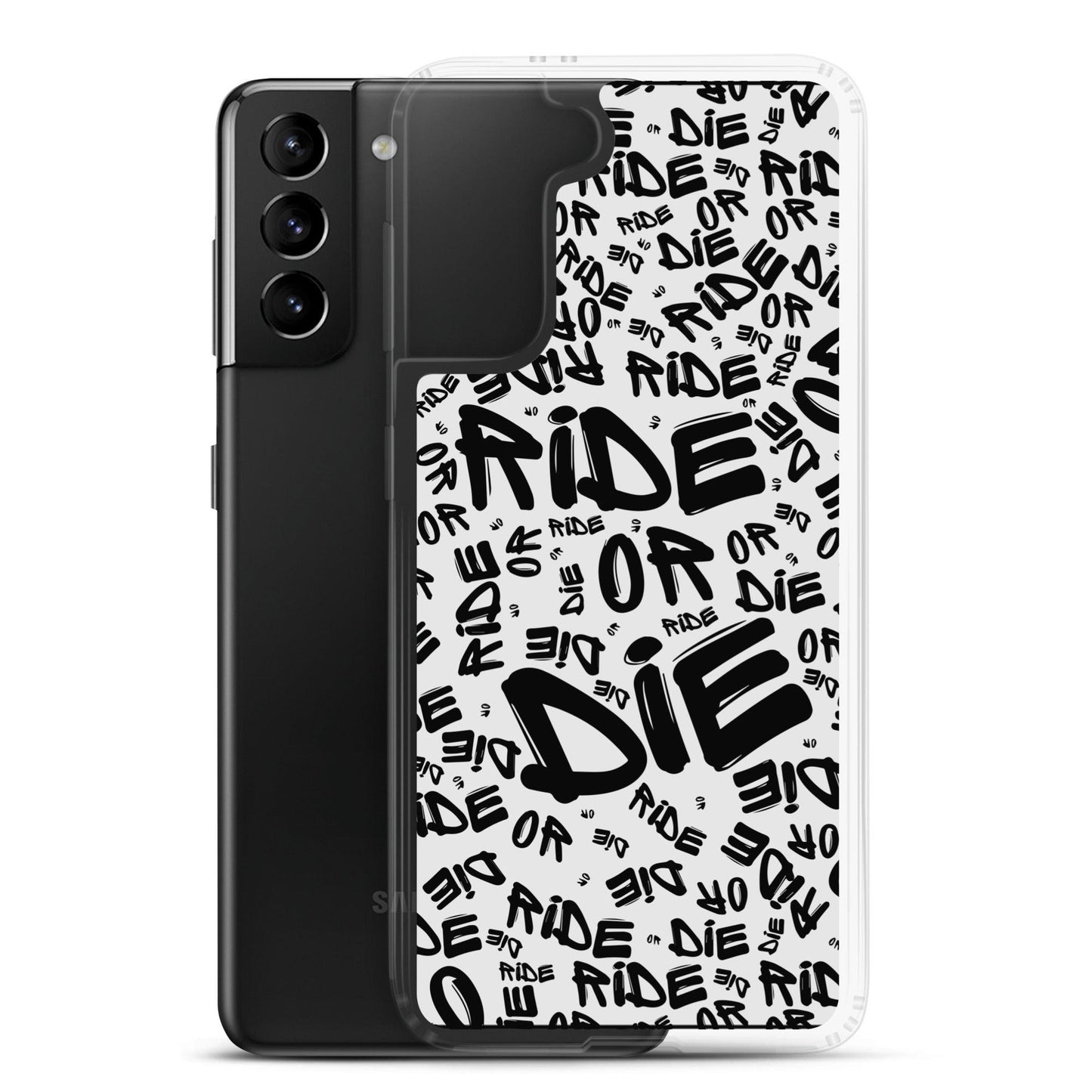 Coque Samsung® - RIDE OR DIE - Blanche - Riding Town