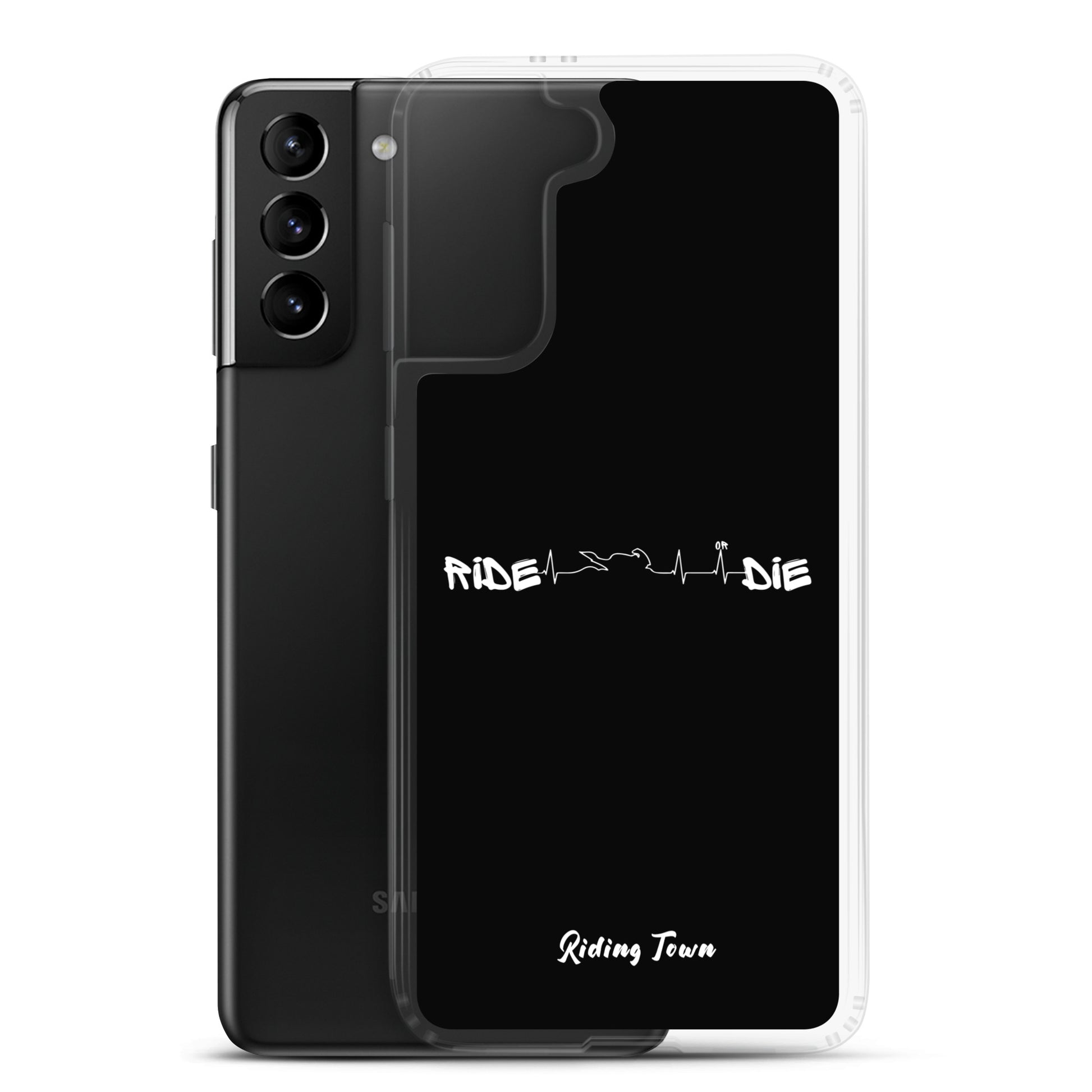 Coque Samsung® - HEARTBEAT - Noire - Riding Town