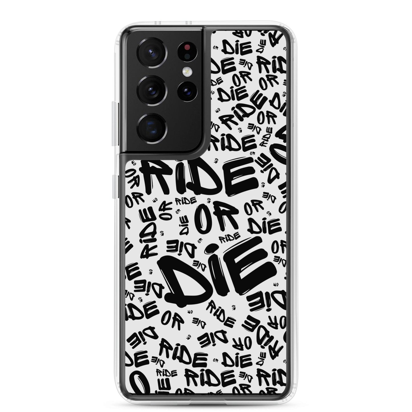 Coque Samsung® - RIDE OR DIE - Blanche - Riding Town