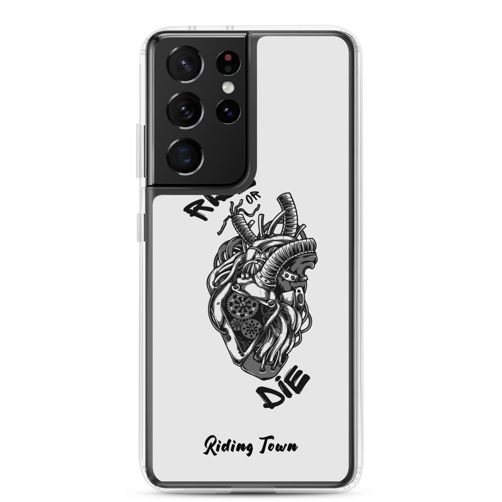 Coque Samsung® - MACHINEHEART - Blanche - Riding Town