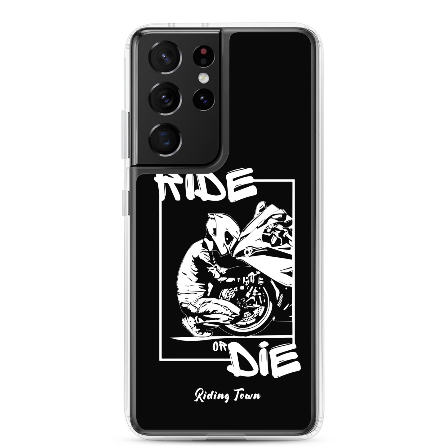 Coque Samsung® - BIKERBOY - Noire - Riding Town