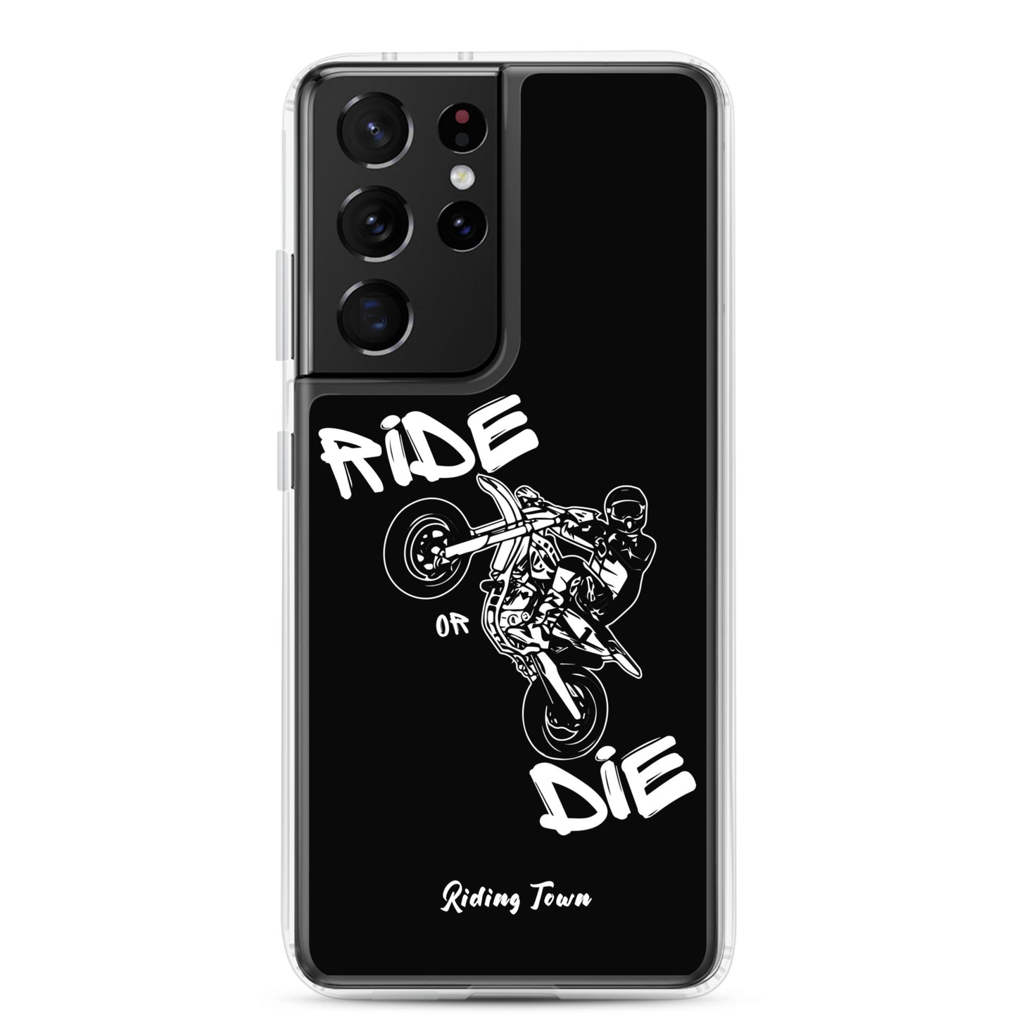 Coque Samsung® - SUPERMOTBOY - Noire - Riding Town