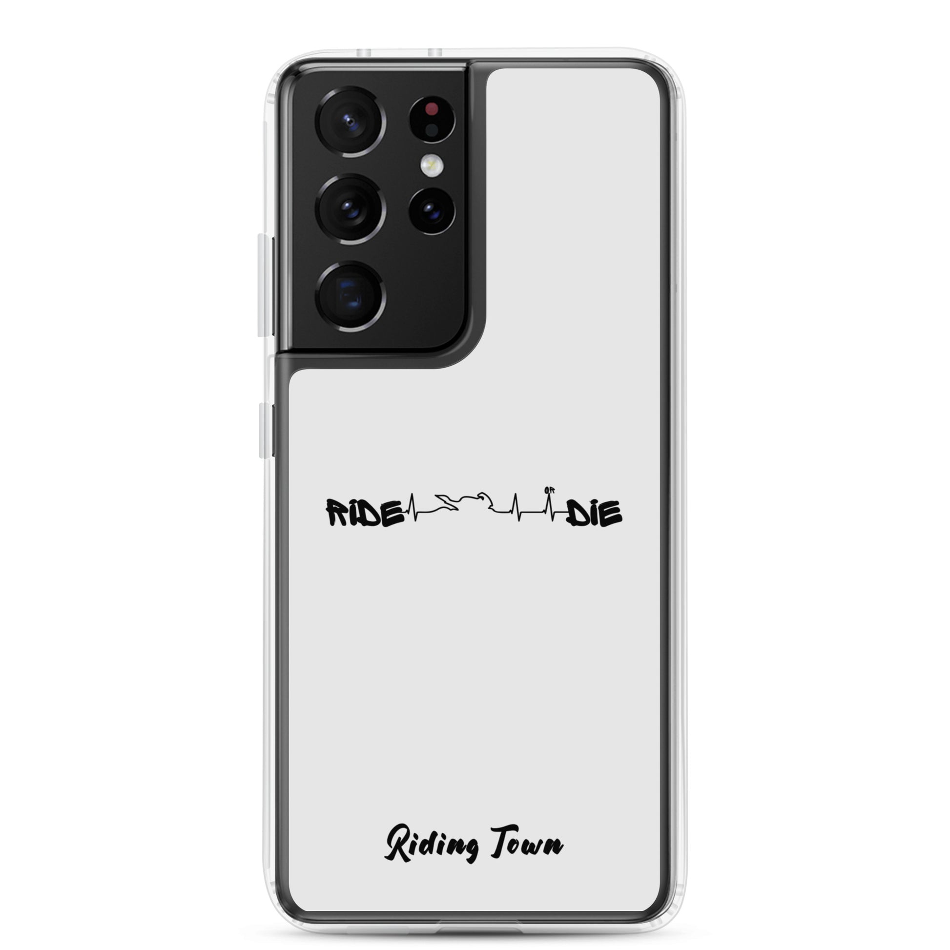 Coque Samsung® - HEARTBEAT - Blanche - Riding Town