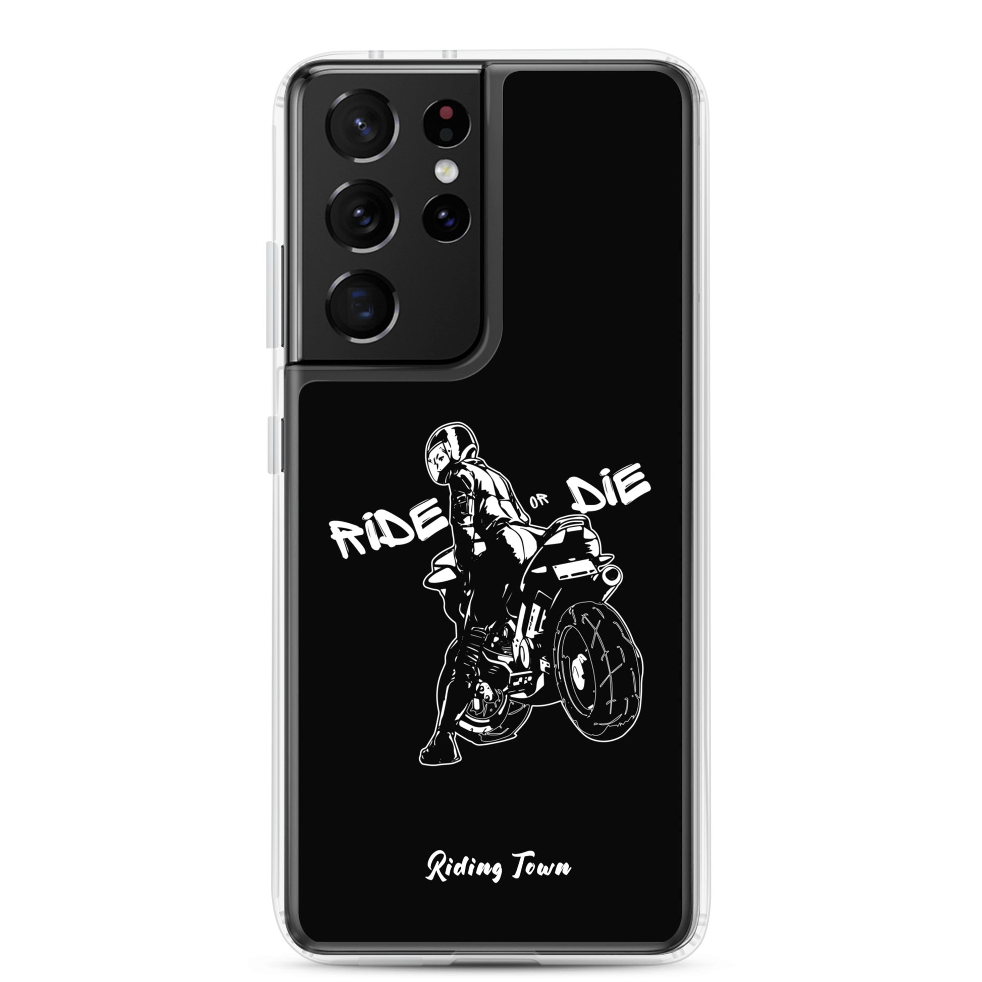 Coque Samsung® - BIKERGIRL - Noire - Riding Town