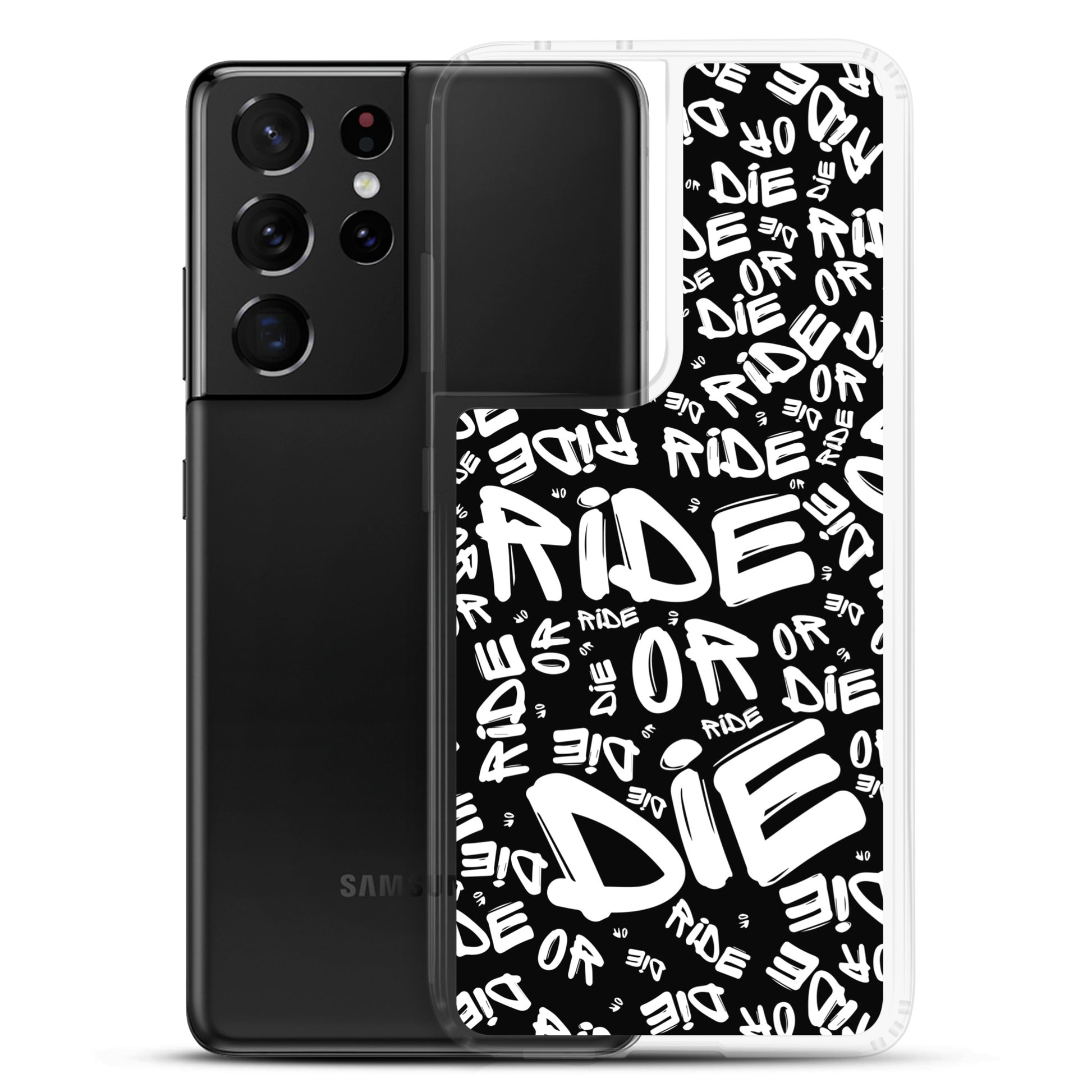 Coque Samsung® - RIDE OR DIE - Noire - Riding Town