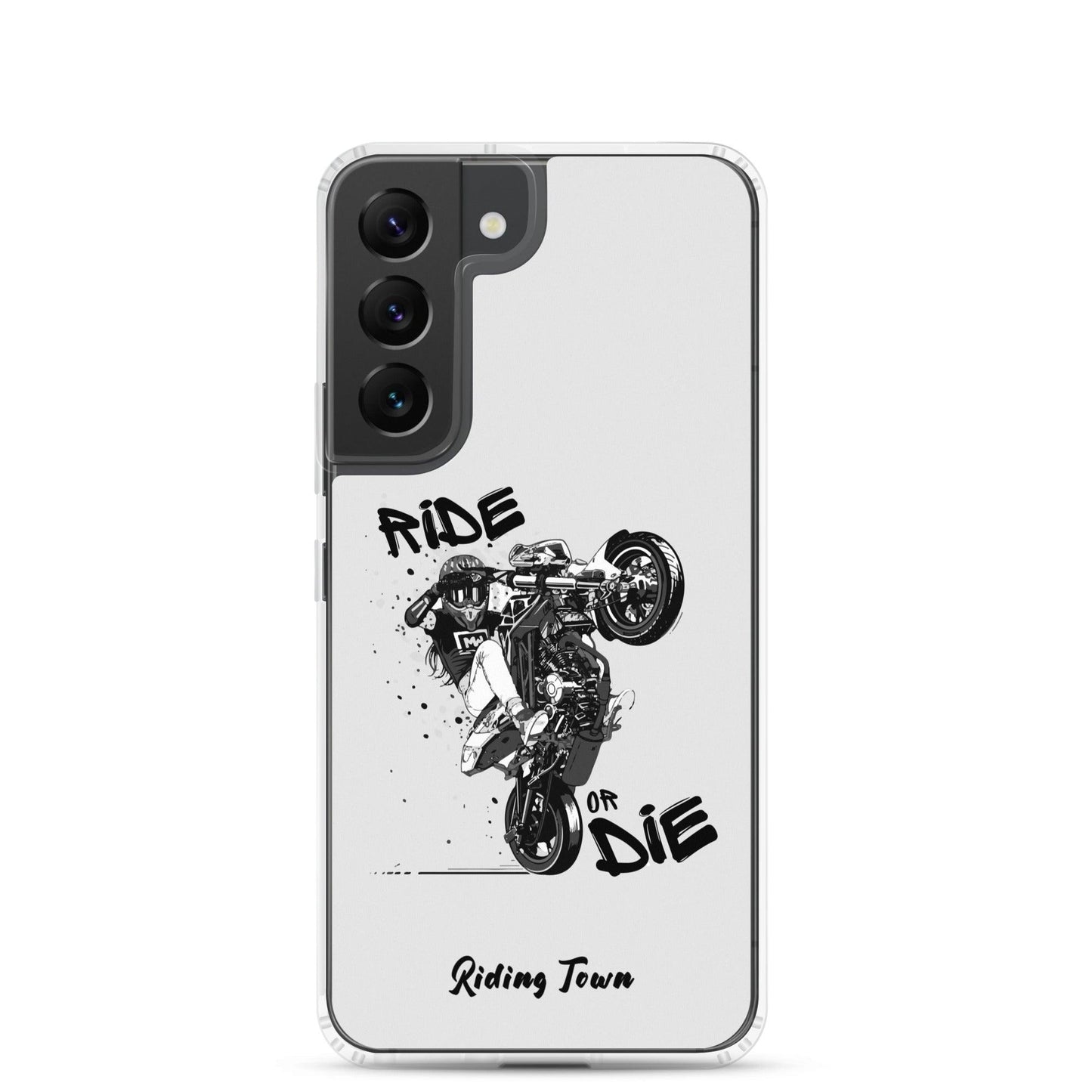 Coque Samsung® - SUPERMOTGIRL - Blanche - Riding Town