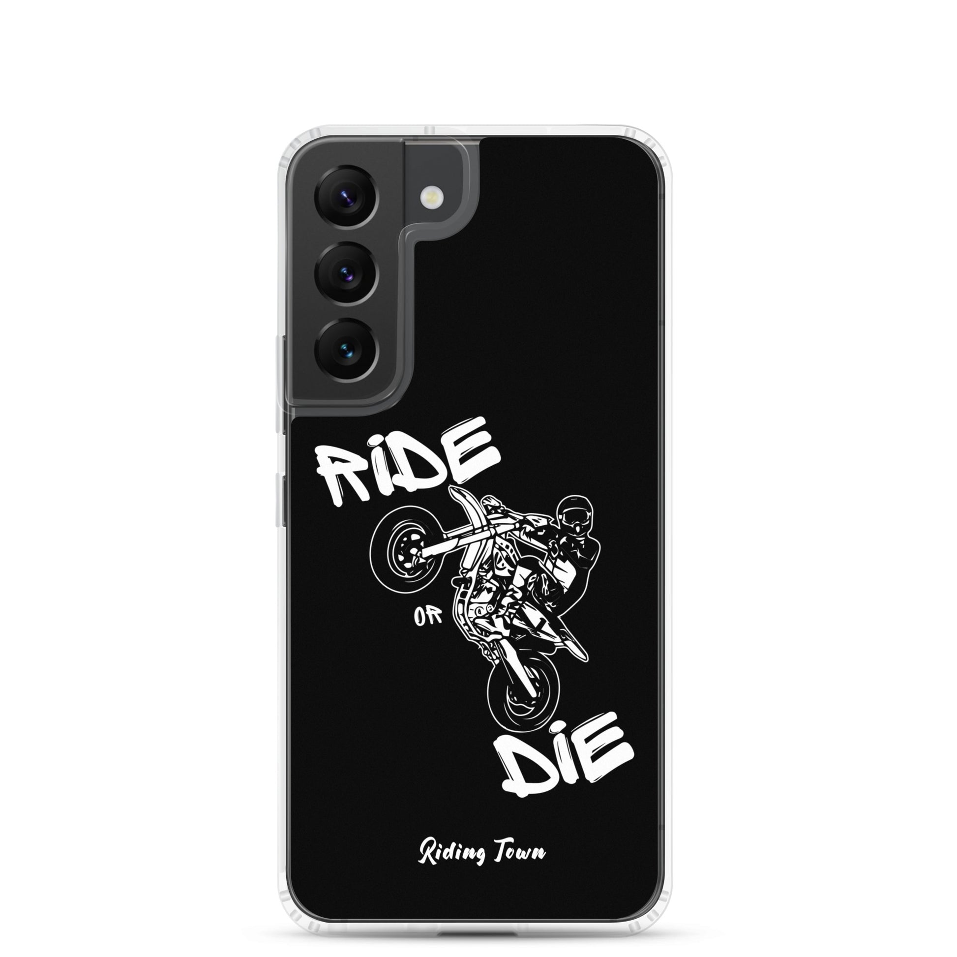 Coque Samsung® - SUPERMOTBOY - Noire - Riding Town