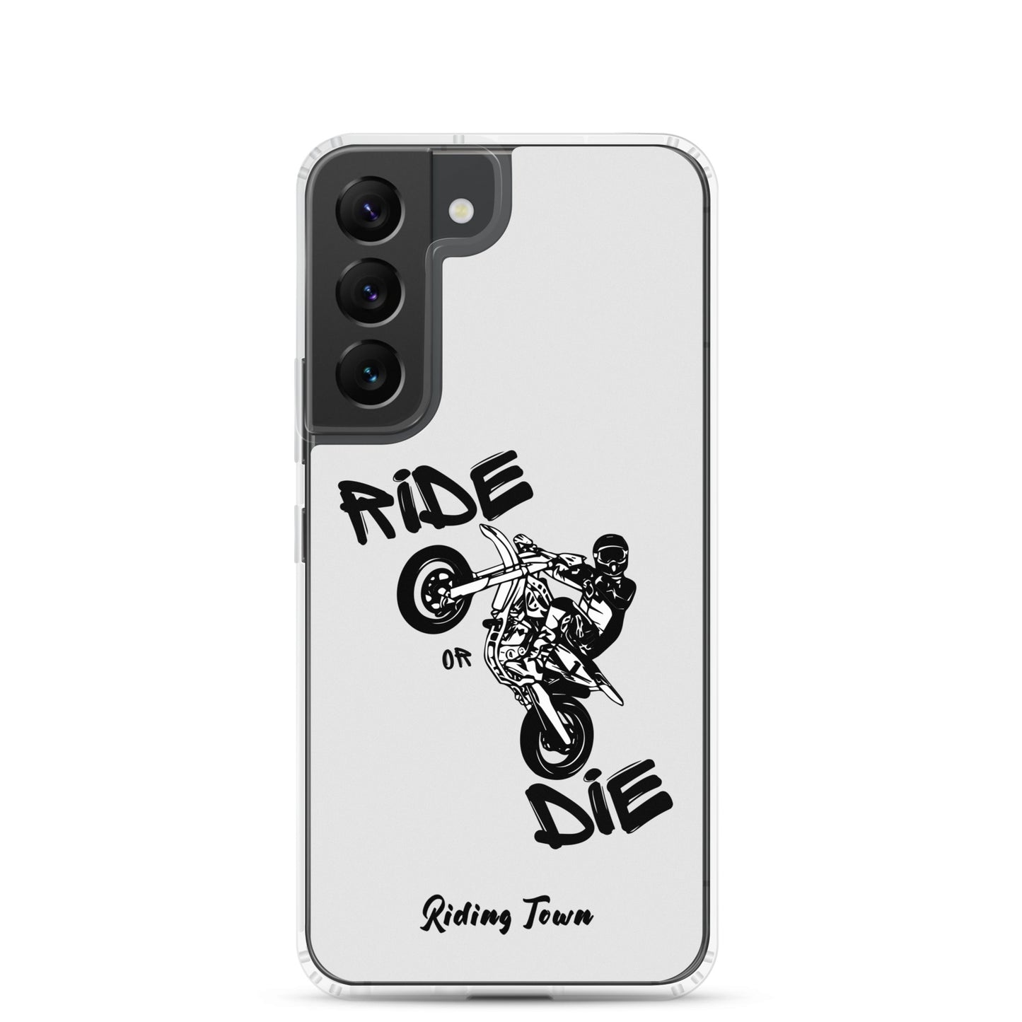 Coque Samsung® - SUPERMOTBOY - Blanche - Riding Town