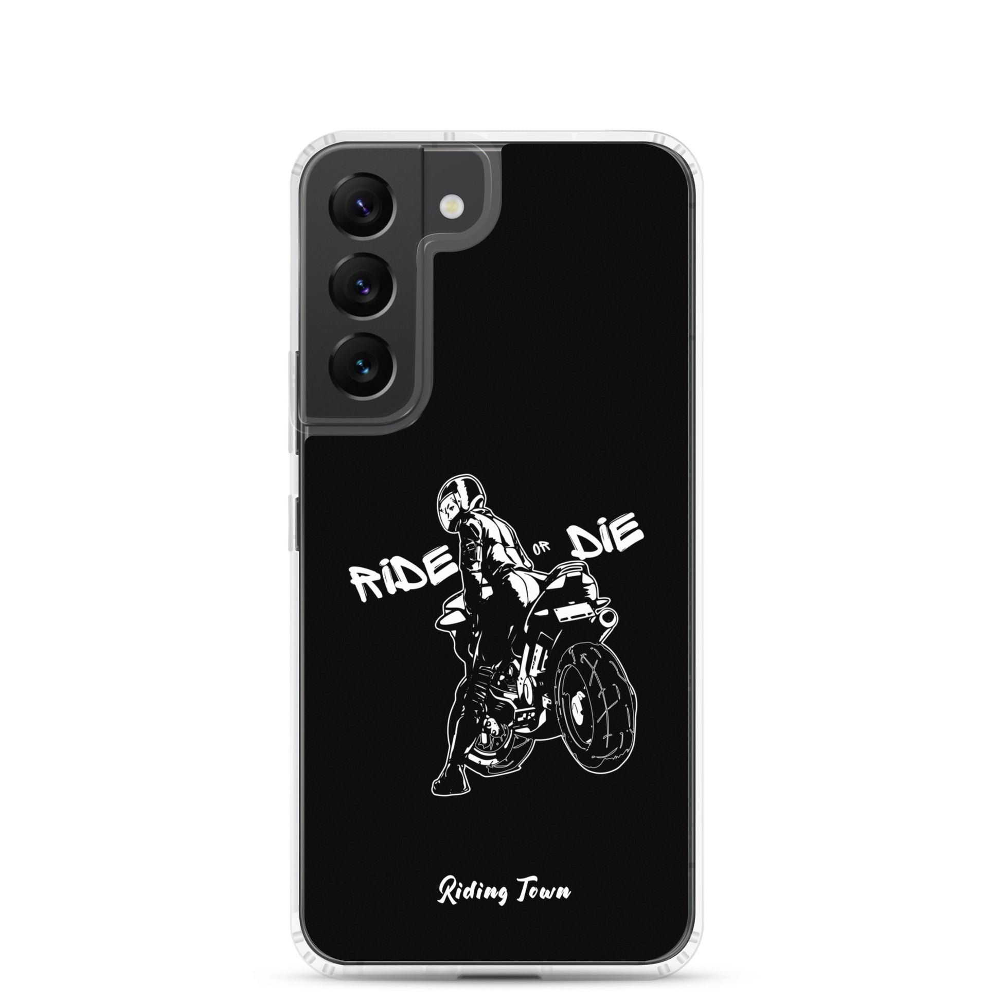 Coque Samsung® - BIKERGIRL - Noire - Riding Town