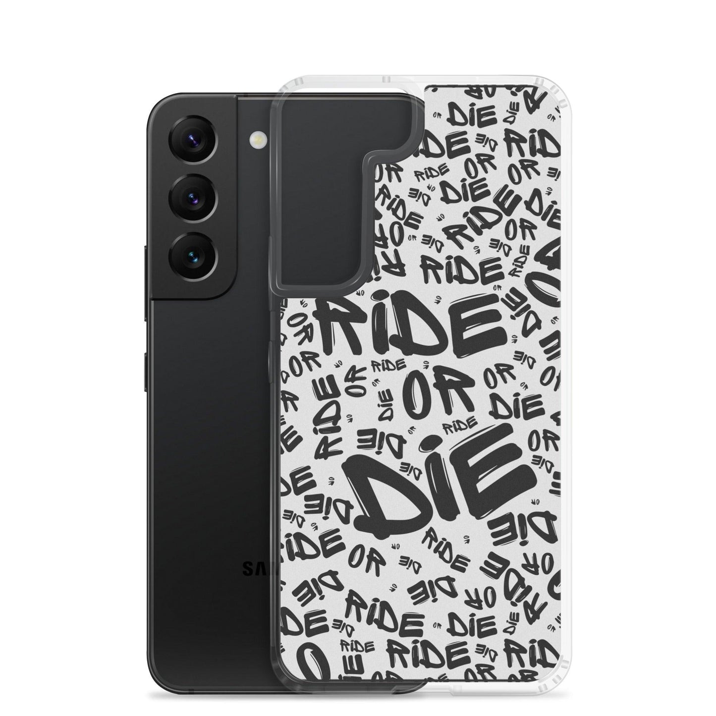 Coque Samsung® - RIDE OR DIE - Blanche - Riding Town