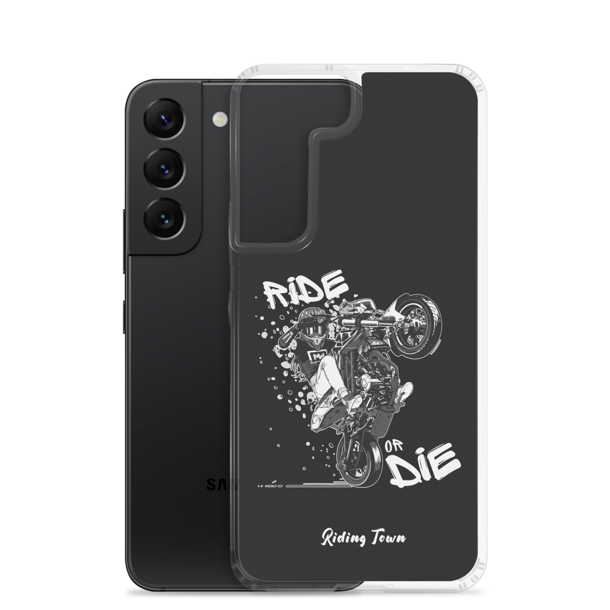 Coque Samsung® - SUPERMOTGIRL - Noire - Riding Town