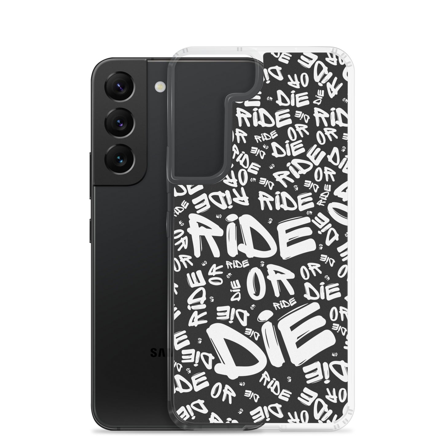 Coque Samsung® - RIDE OR DIE - Noire - Riding Town