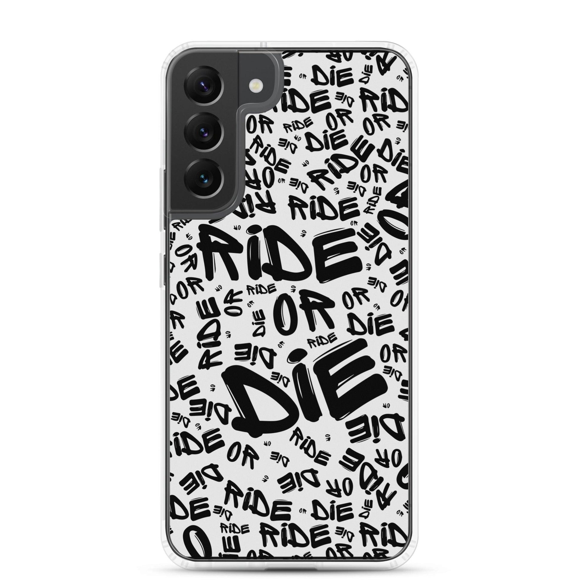 Coque Samsung® - RIDE OR DIE - Blanche - Riding Town