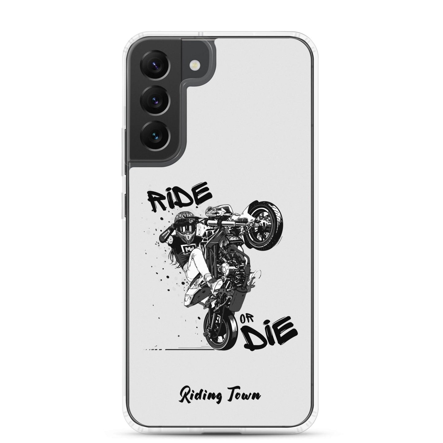 Coque Samsung® - SUPERMOTGIRL - Blanche - Riding Town