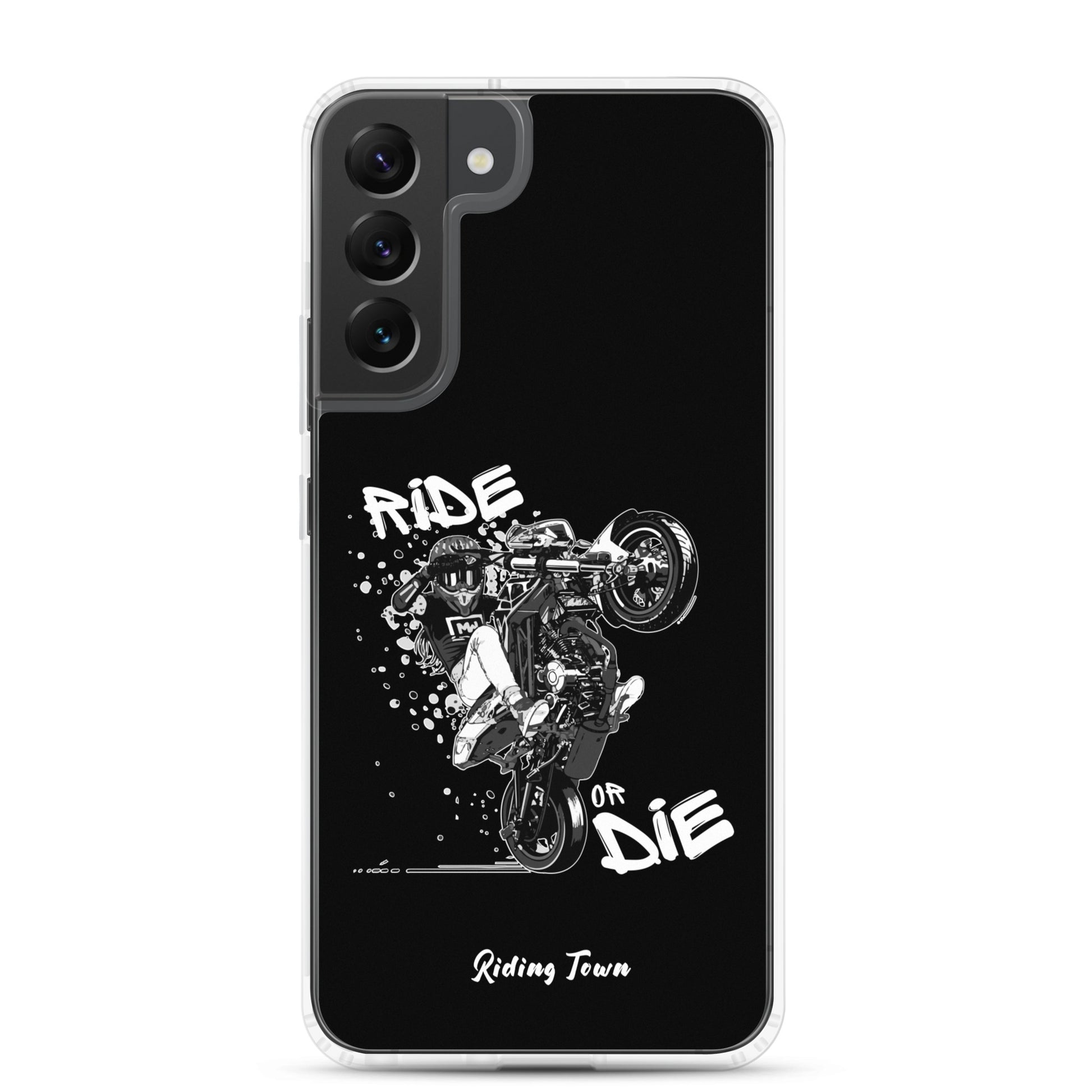 Coque Samsung® - SUPERMOTGIRL - Noire - Riding Town