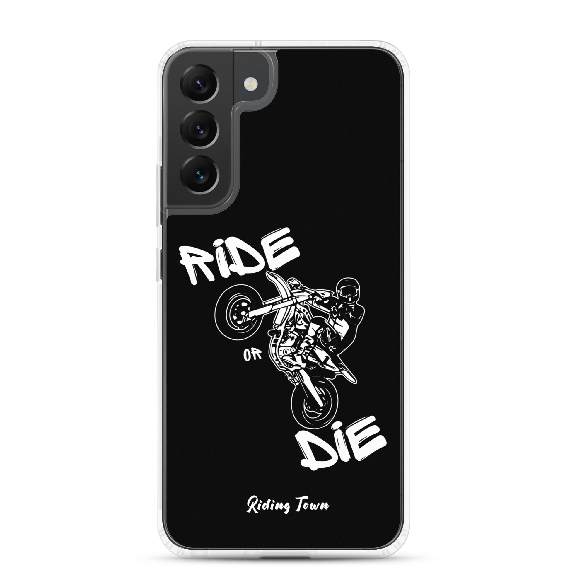 Coque Samsung® - SUPERMOTBOY - Noire - Riding Town