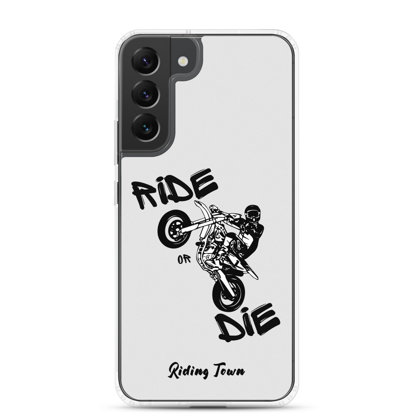 Coque Samsung® - SUPERMOTBOY - Blanche - Riding Town